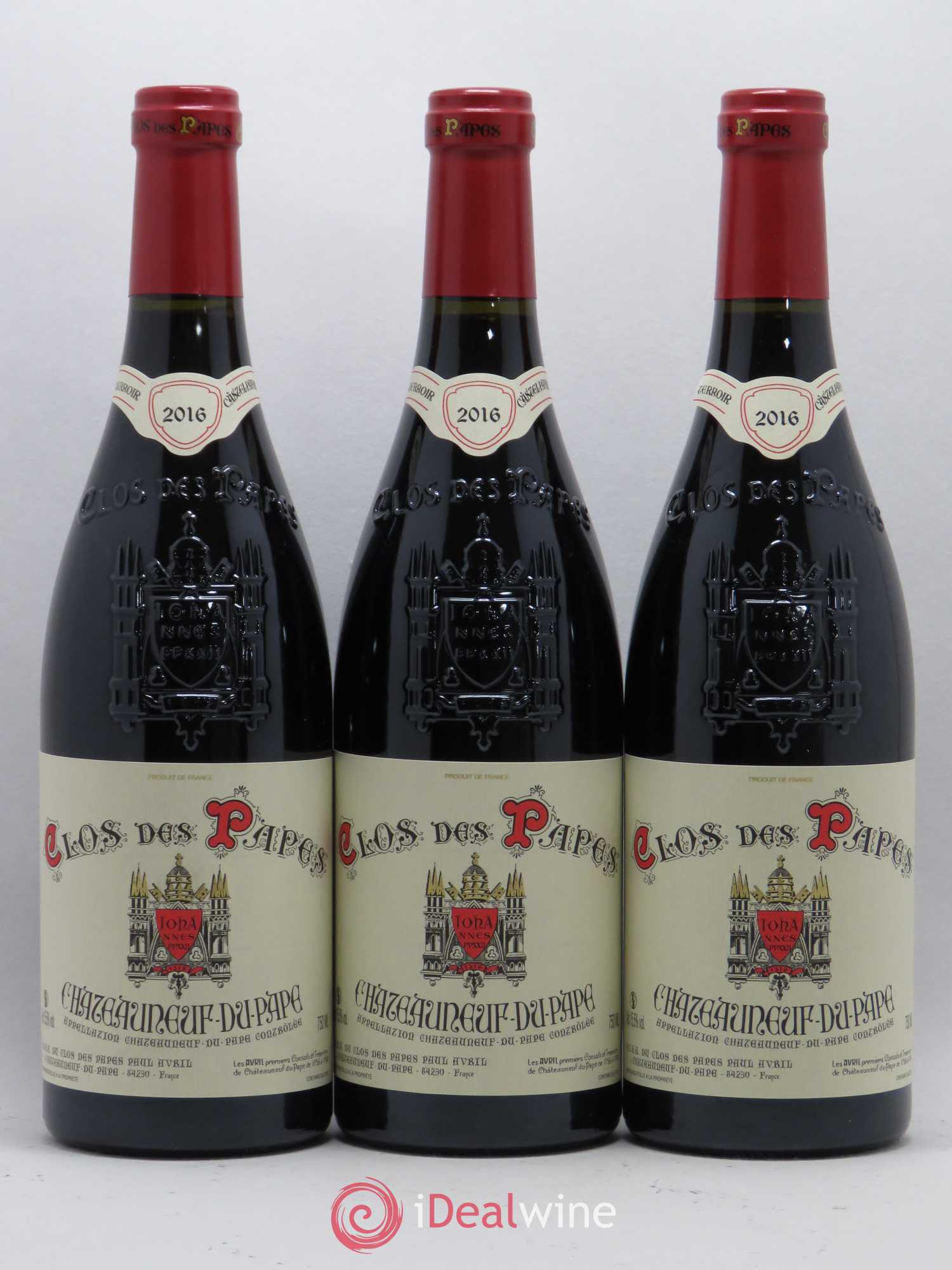Châteauneuf-du-Pape Clos des Papes - Paul Avril 2016 - Lot de 6 bouteilles - 2