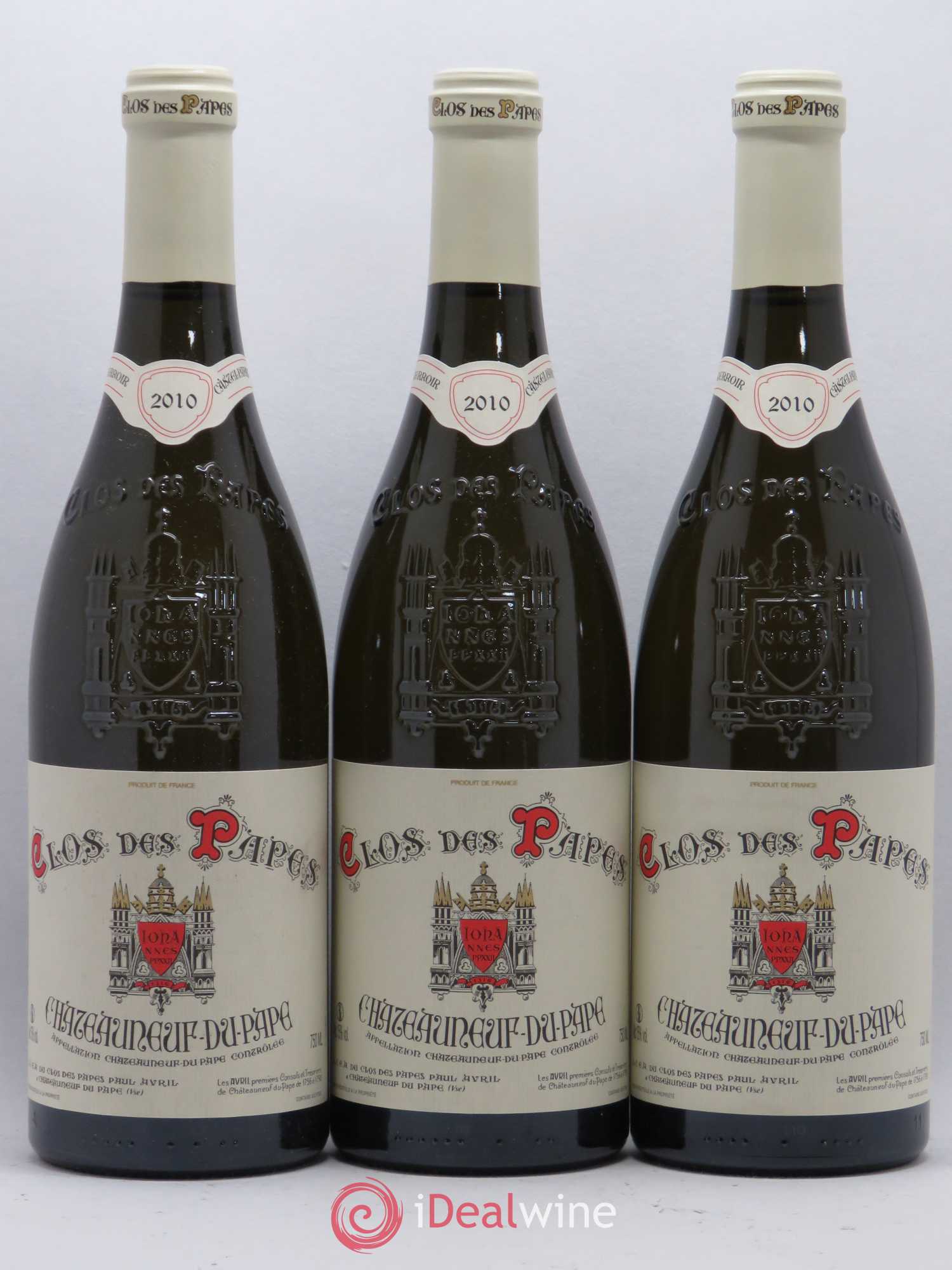 Châteauneuf-du-Pape Clos des Papes - Paul Avril 2010 - Lot de 6 bouteilles - 2