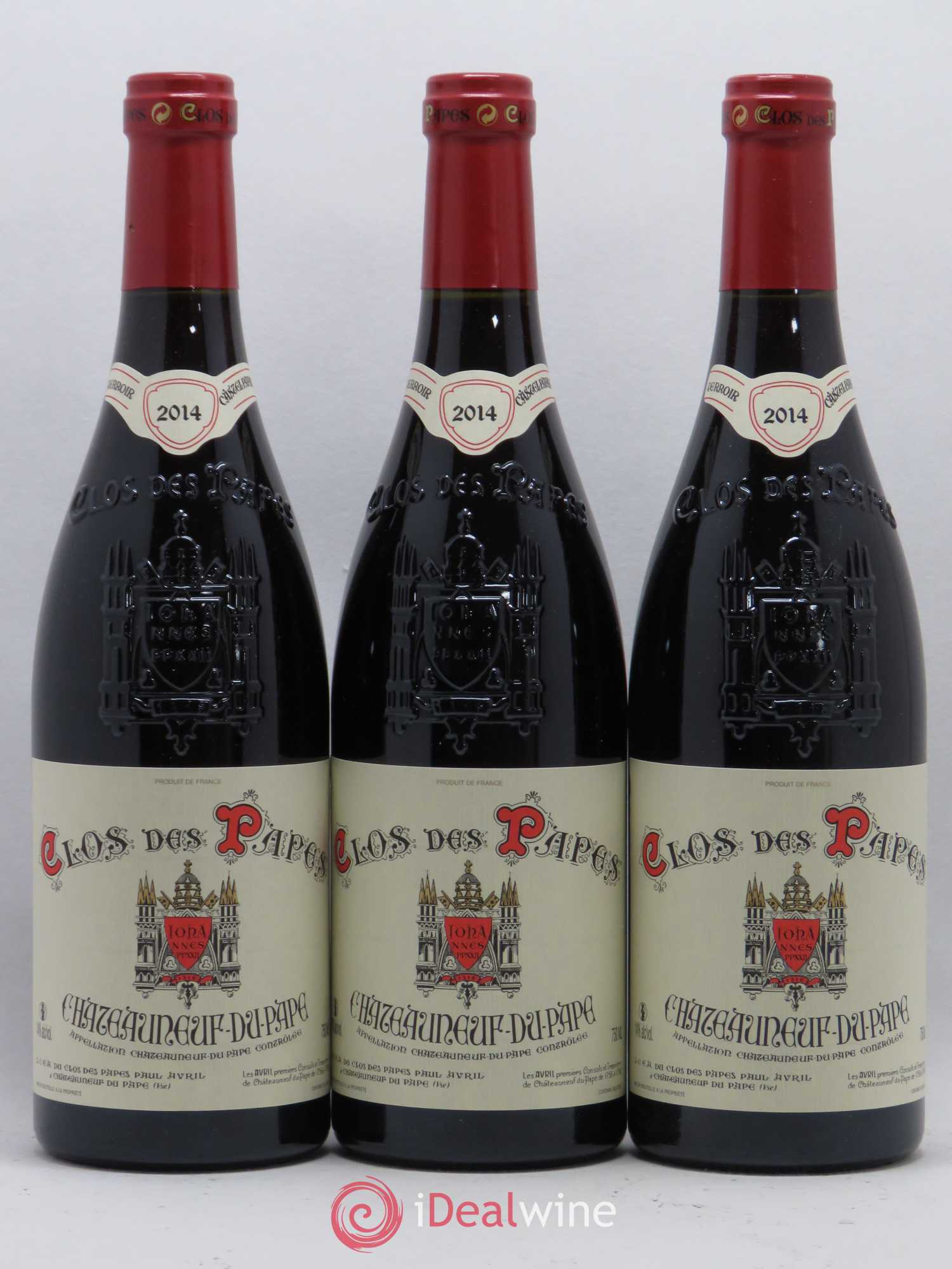 Châteauneuf-du-Pape Clos des Papes - Paul Avril 2014 - Lot de 6 bouteilles - 1