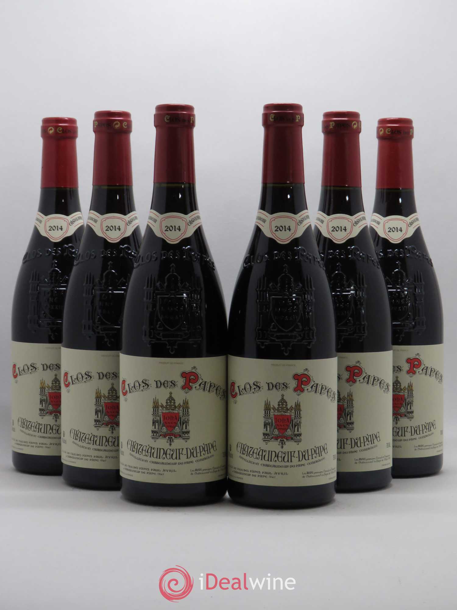 Châteauneuf-du-Pape Clos des Papes - Paul Avril 2014 - Lot de 6 bouteilles - 0