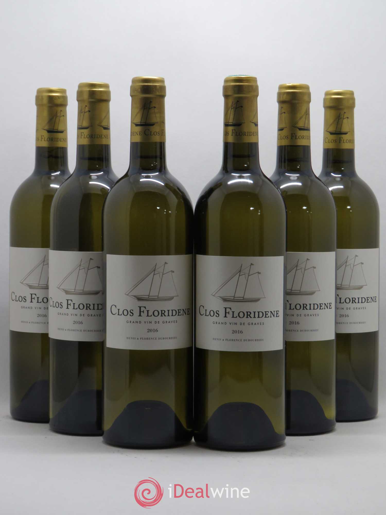 Clos Floridène (sans prix de réserve) 2016 - Lot de 6 bouteilles - 0