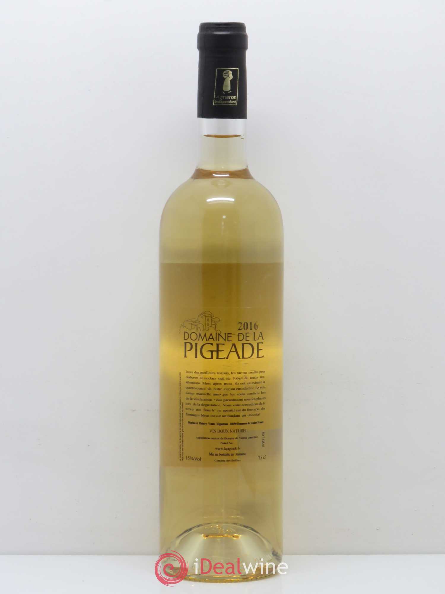 Rhône Muscat Beaumes de Venise Domaine de la Pigeade (sans prix de réserve) 2016 - Posten von 1 Flasche - 1