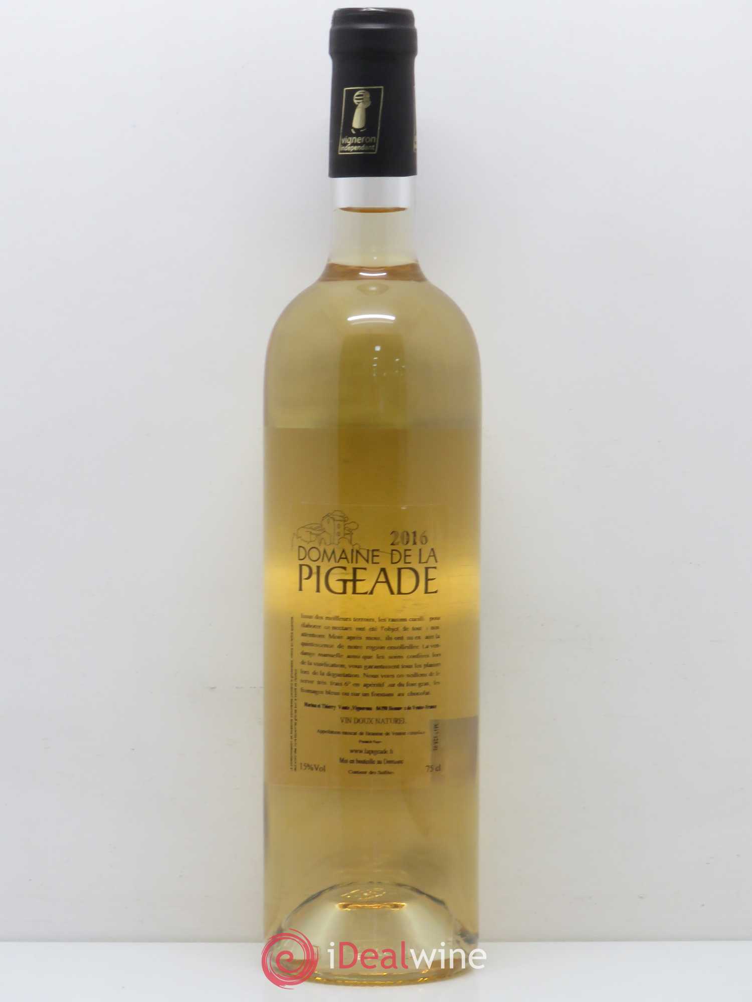Rhône Muscat Beaume de Venise Domaine de la Pigeade (sans prix de réserve) 2016 - Posten von 1 Flasche - 1
