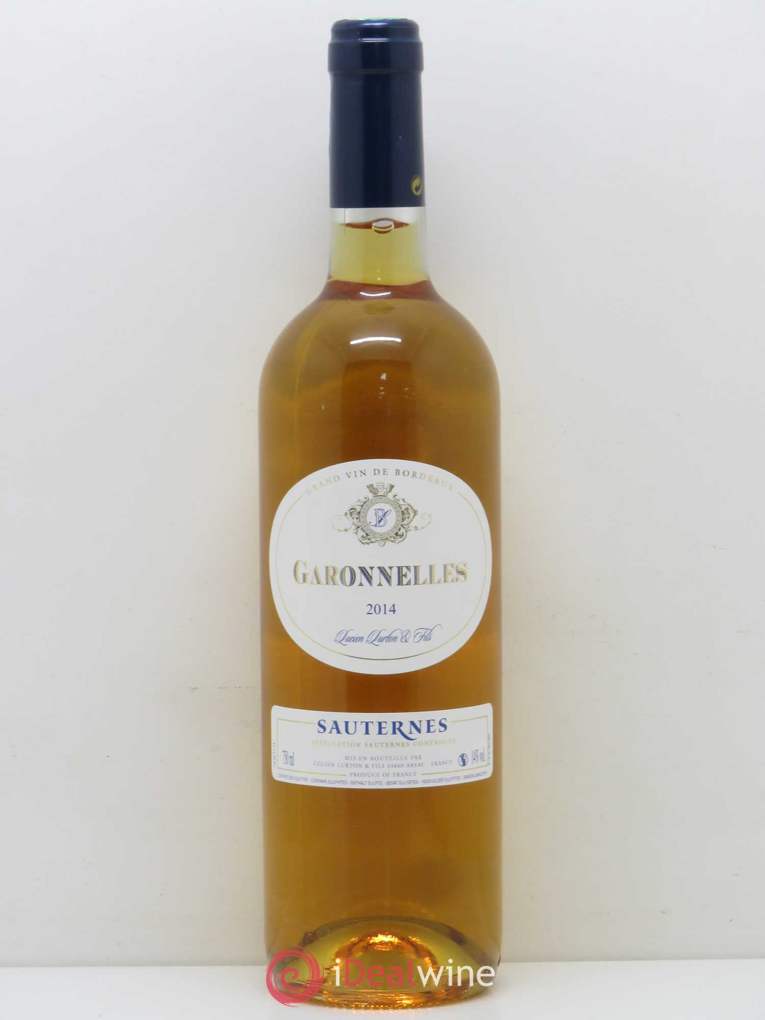 Sauternes Les Garonelles (sans prix de réserve) 2014 - Posten von 1 Flasche - 0