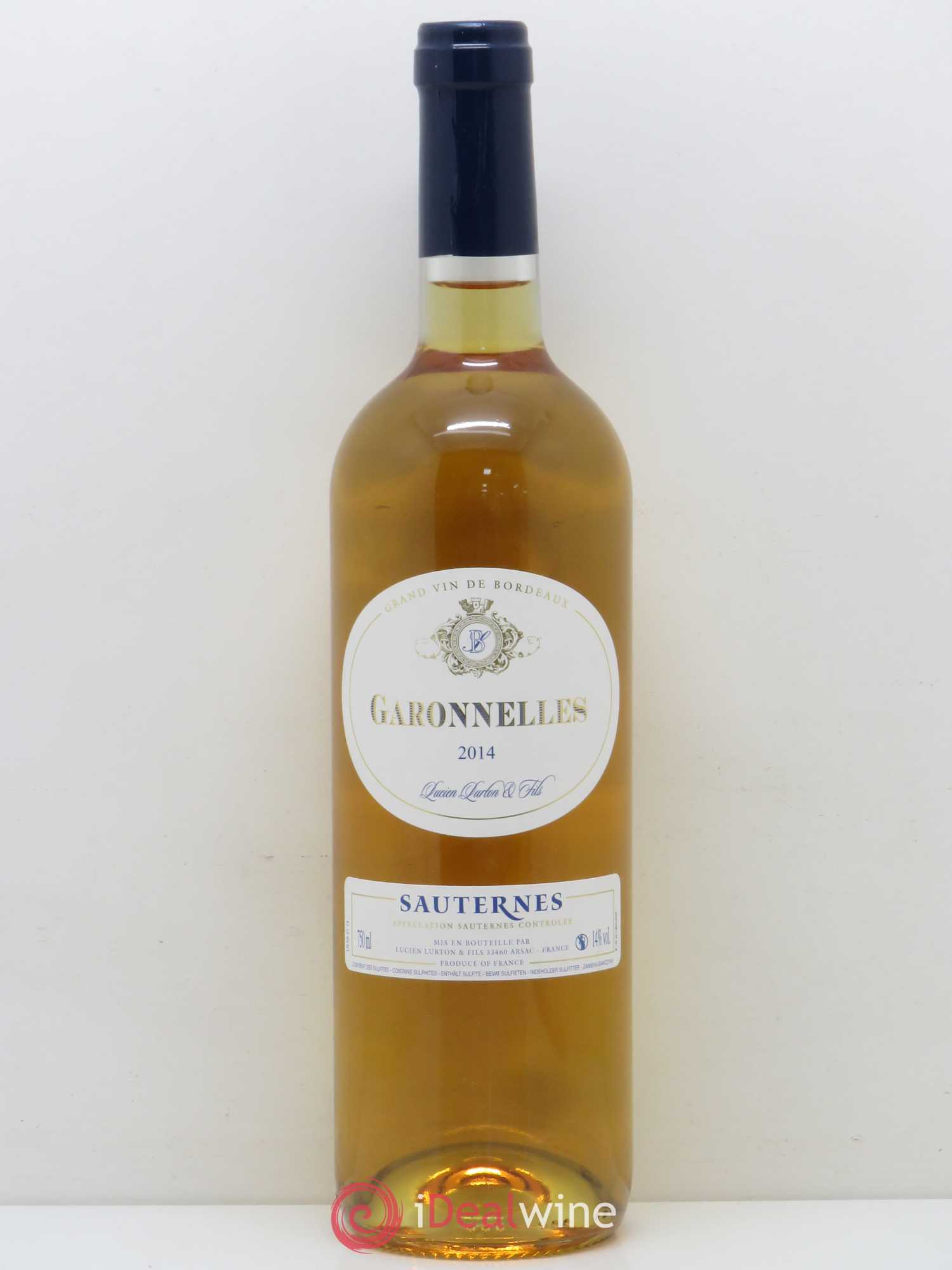 Sauternes Les Garonelles (sans prix de réserve) 2014 - Posten von 1 Flasche - 0