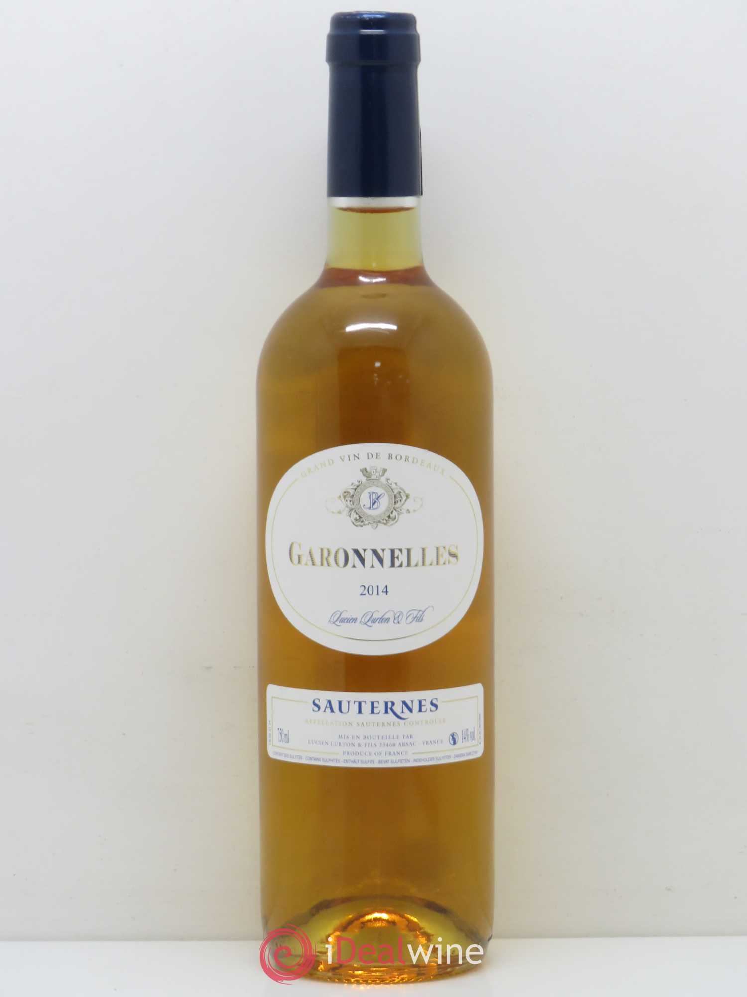 Sauternes Les Garonelles (sans prix de réserve) 2014 - Posten von 1 Flasche - 0
