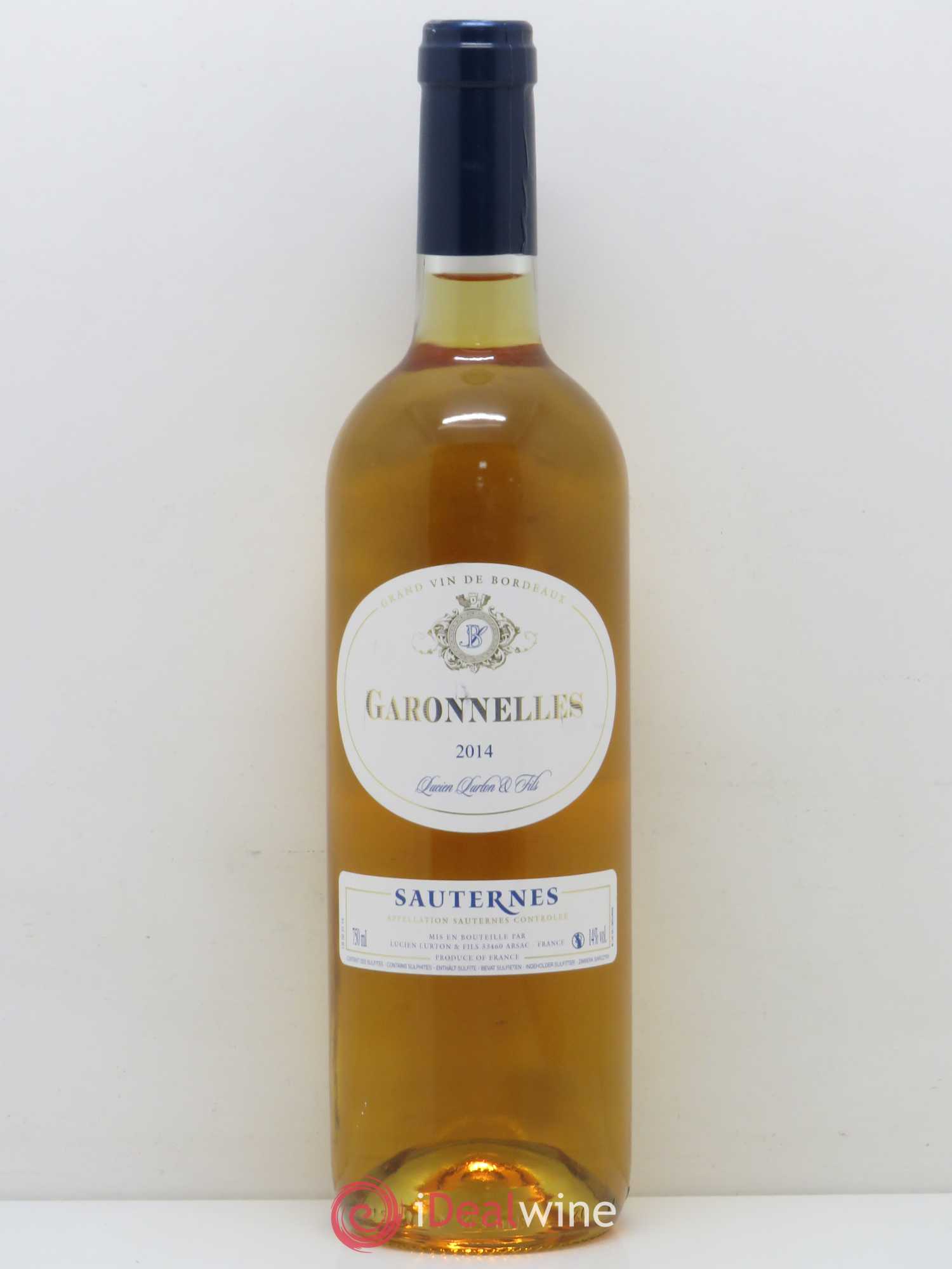 Sauternes Les Garonelles (sans prix de réserve) 2014 - Posten von 1 Flasche - 0