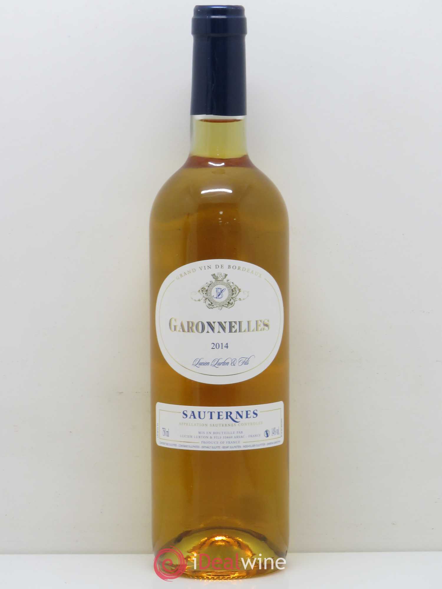 Sauternes Les Garonelles (sans prix de réserve) 2014 - Posten von 1 Flasche - 0