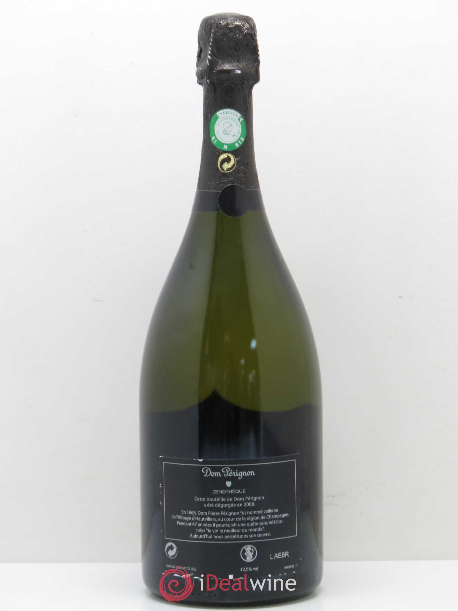 Oenothèque Dom Pérignon 1996 - Lot de 1 bouteille - 1