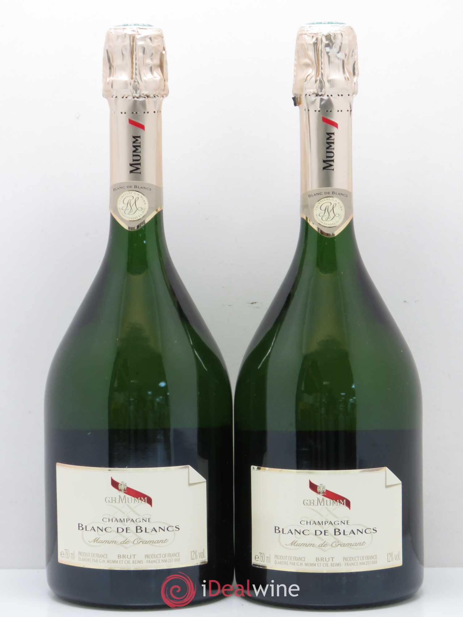 Mumm de Cramant Mumm Blancs de blancs - Posten von 2 Flaschen - 0