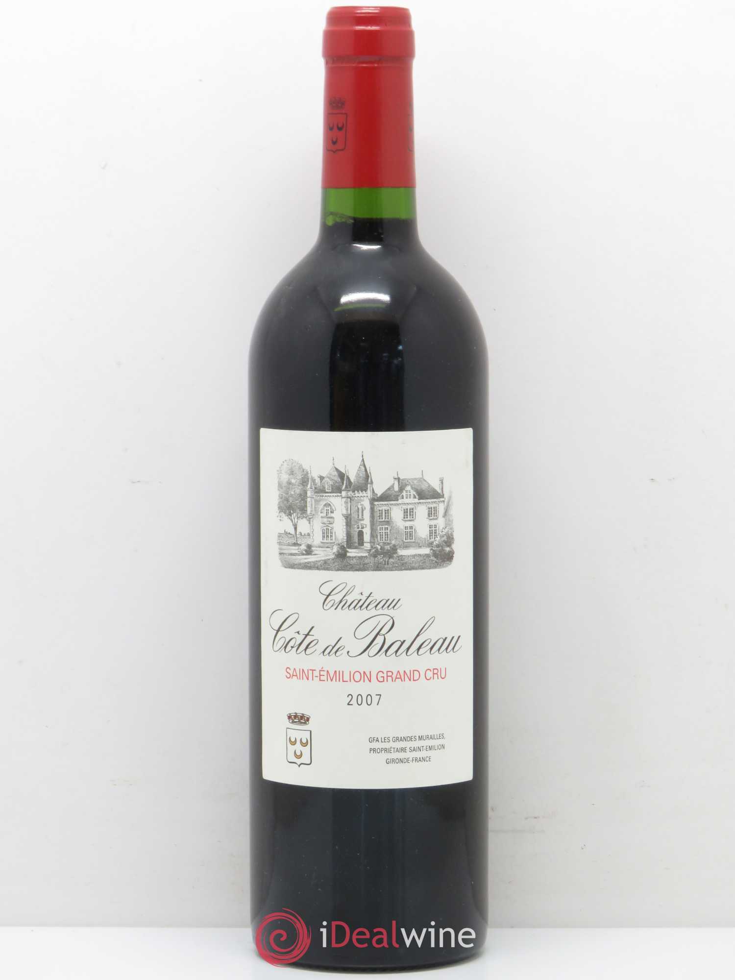 Château Côte de Baleau Grand Cru Classé 2007 - Lot de 1 bouteille - 0