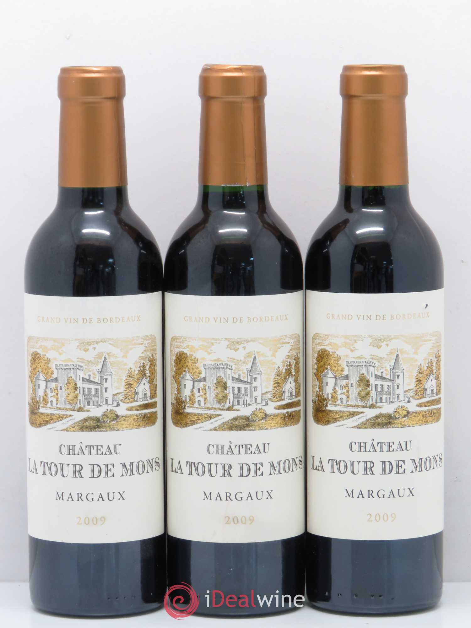 Château la Tour de Mons Cru Bourgeois 2009 - Lot de 3 demi bouteilles - 0