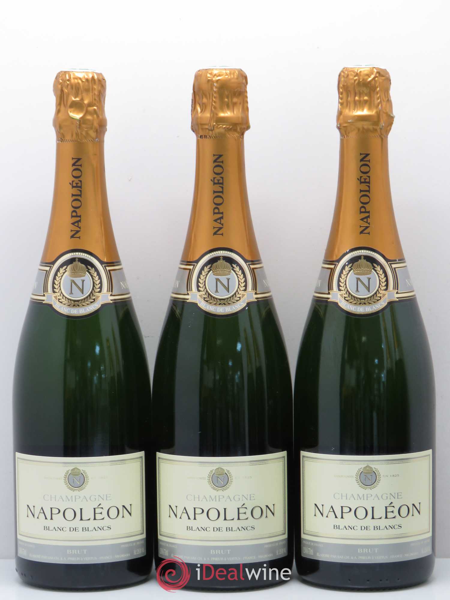 Champagne Napoleon Blanc de blancs - Lot de 5 bouteilles - 1