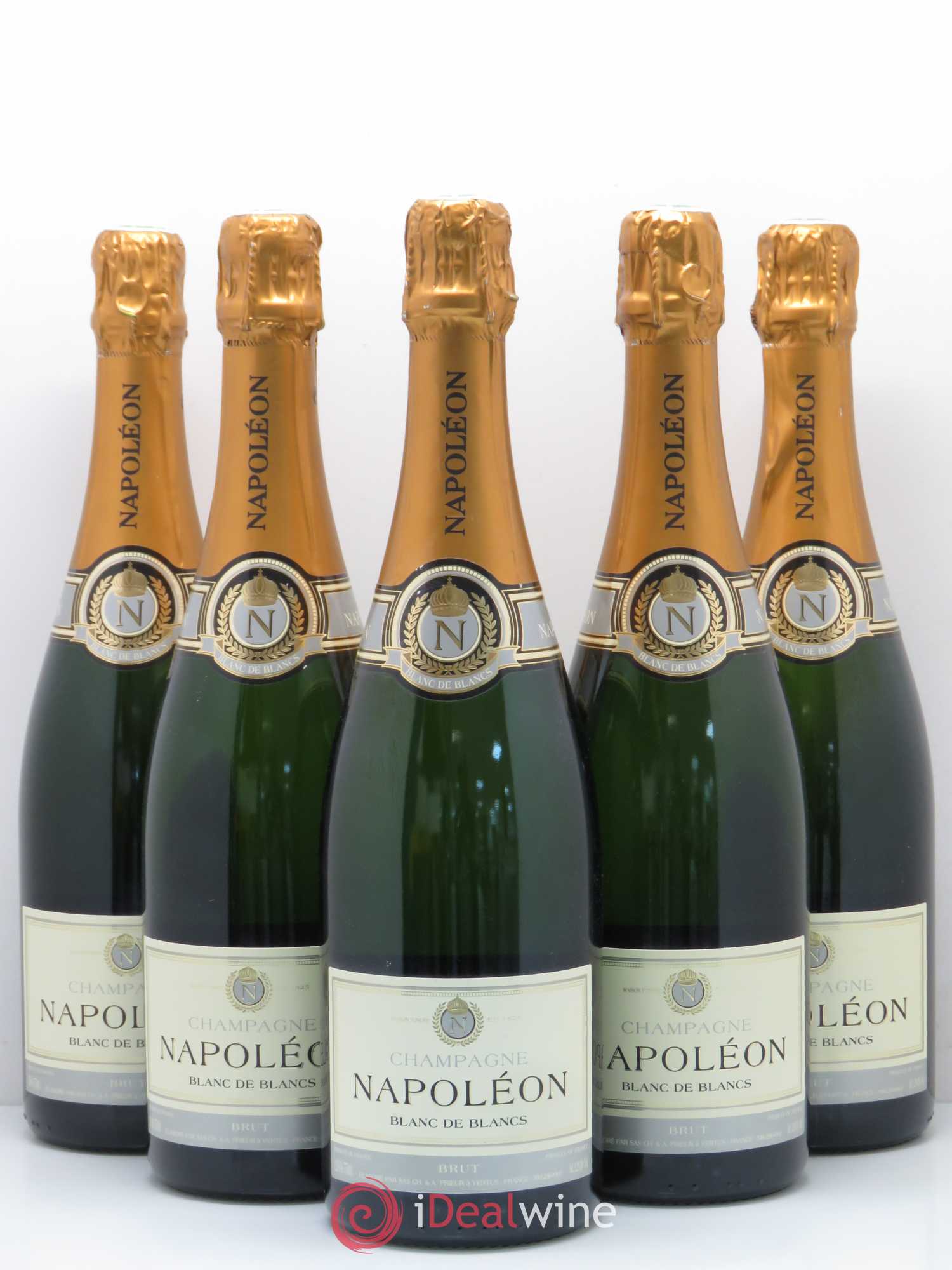 Champagne Napoleon Blanc de blancs - Lot de 5 bouteilles - 0