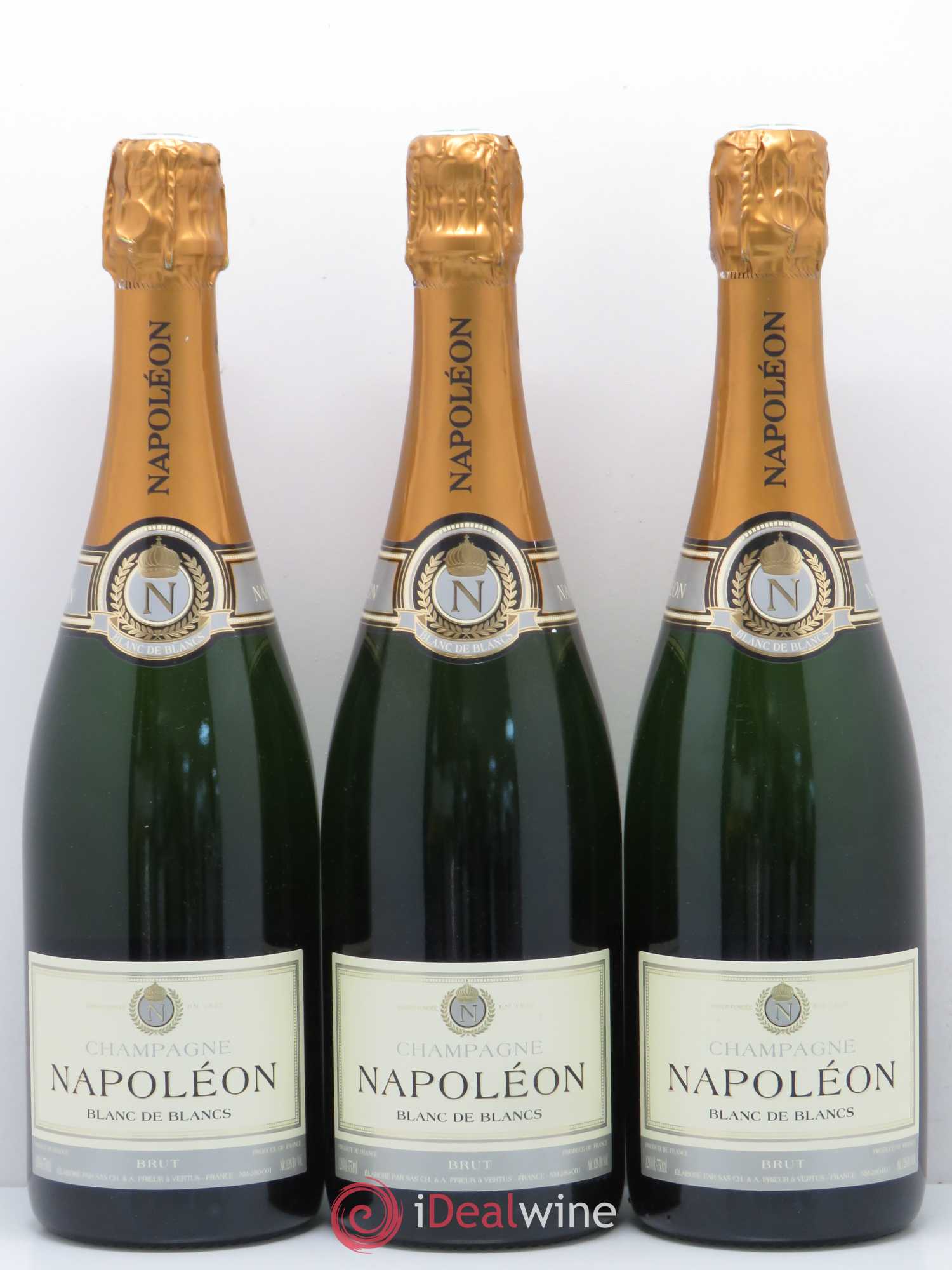 Champagne Napoleon Blanc de blancs - Posten von 3 Flaschen - 0