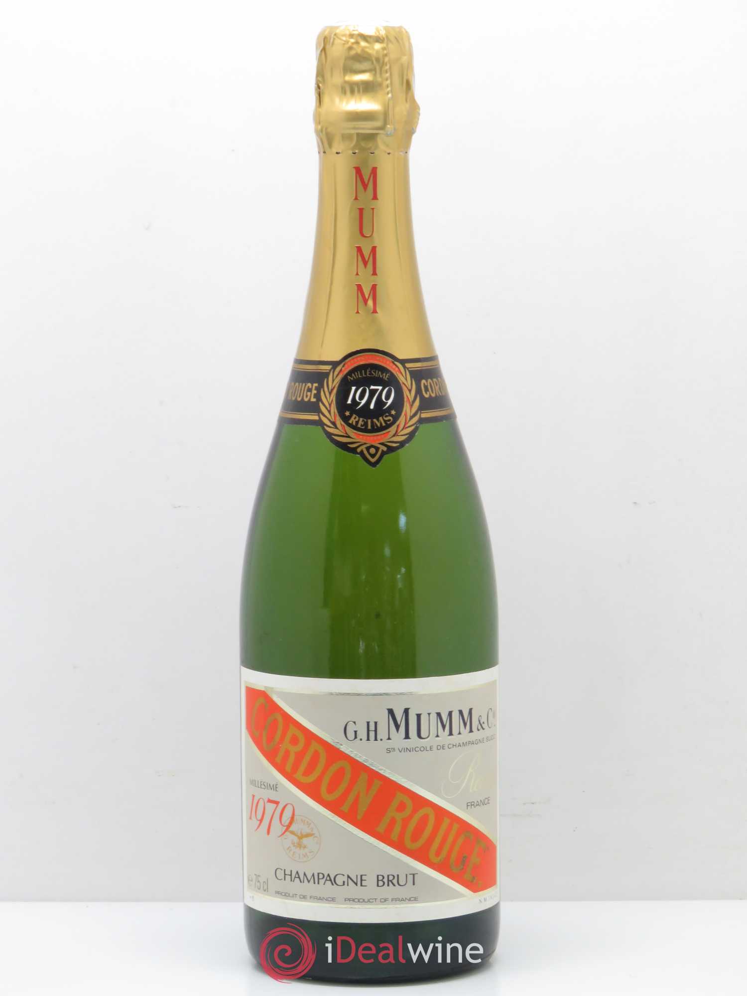 Champagne Cordon Rouge Mumm 1979 - Lot de 1 bouteille - 0