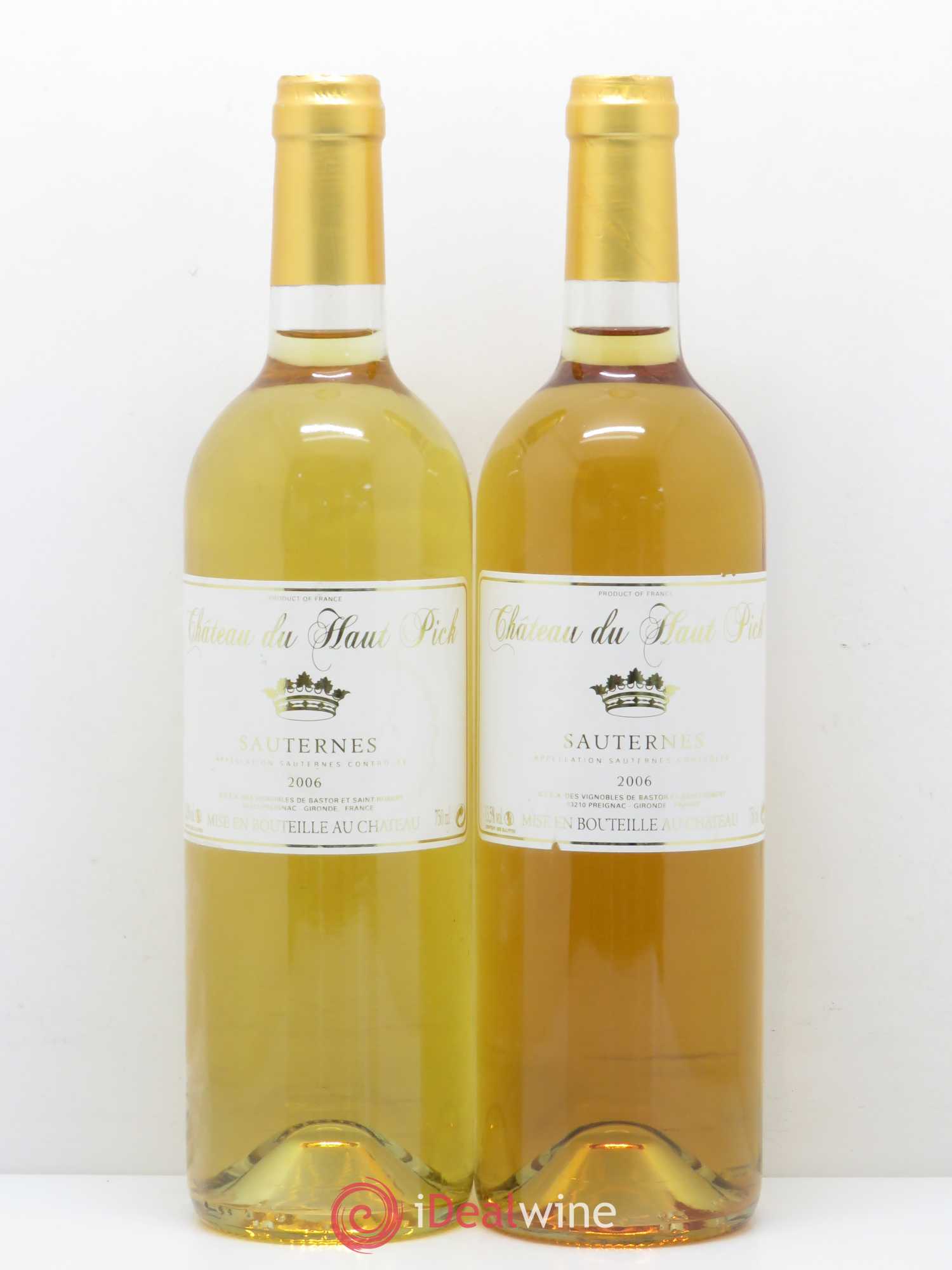 Sauternes Chateau Haut Pick 2006 - Posten von 2 Flaschen - 0