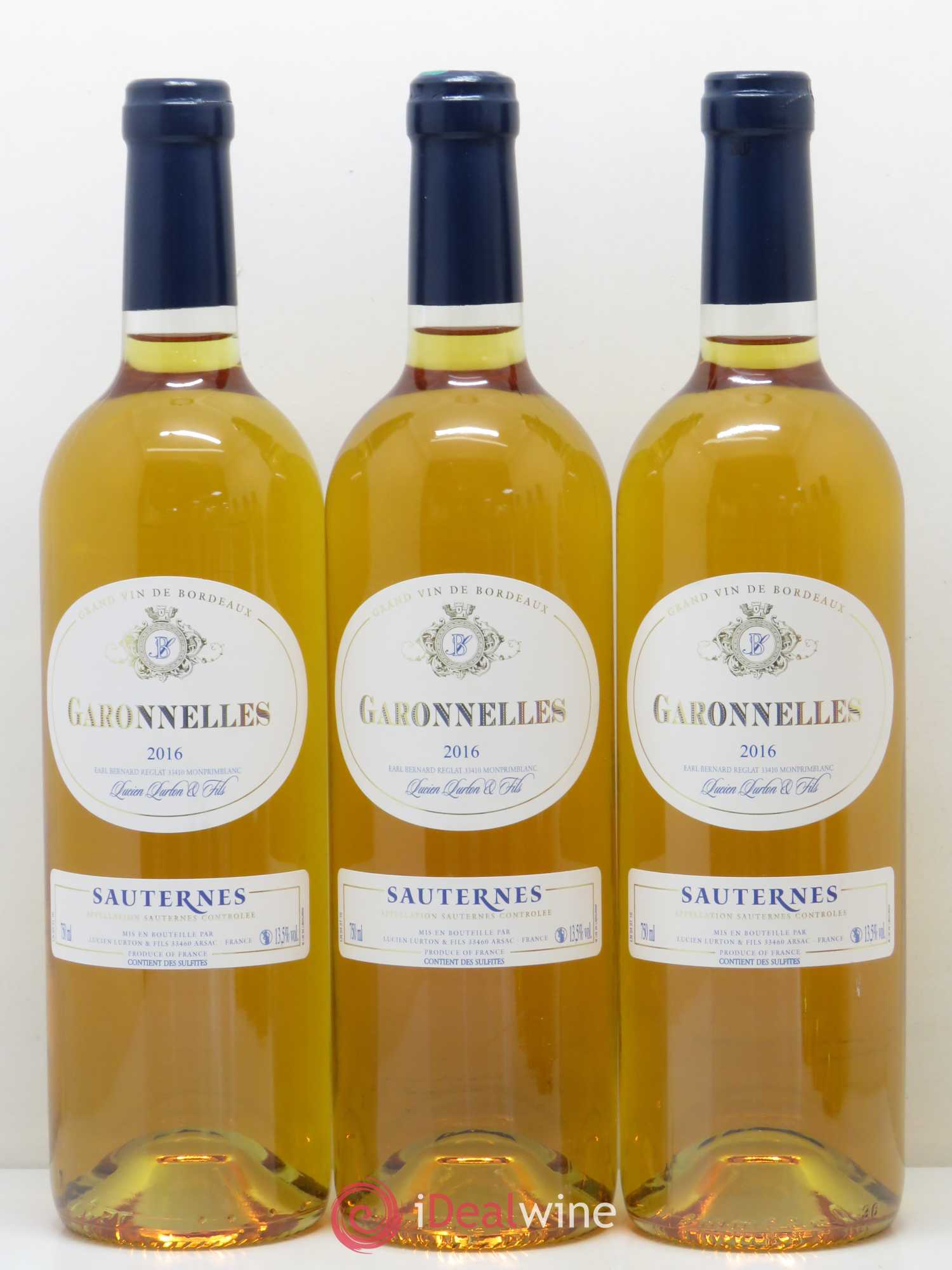 Sauternes Les Garonnelles Sauternes 2016 - Lotto di 6 bottiglie - 2