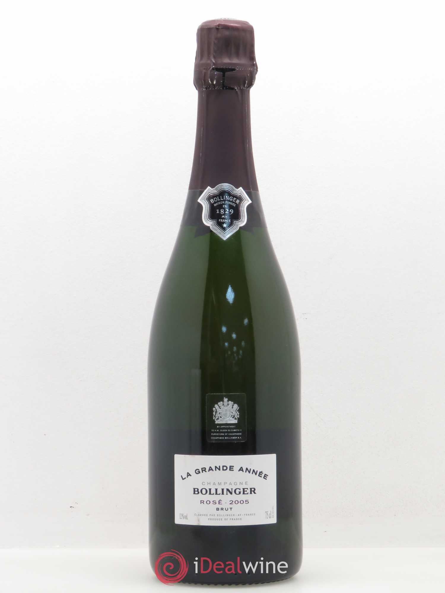 Grande Année Brut Bollinger 2005 - Lot de 1 bouteille - 0