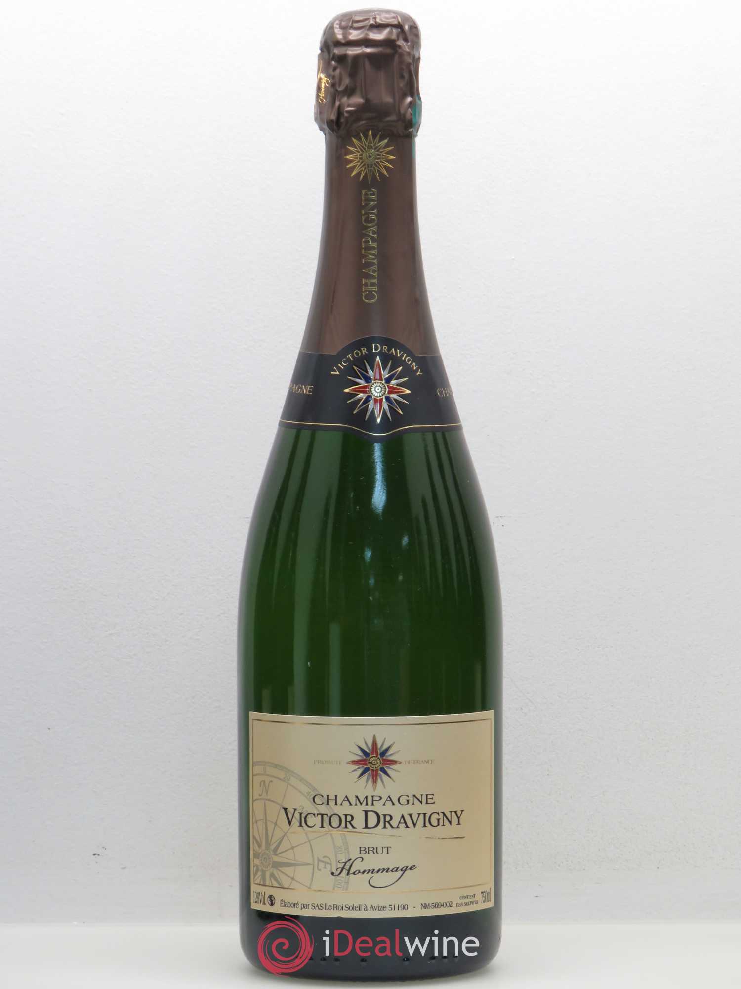 Champagne Victor Dravigny Brut Hommage à V. Dravigny (sans prix de réserve) - Posten von 1 Flasche - 0