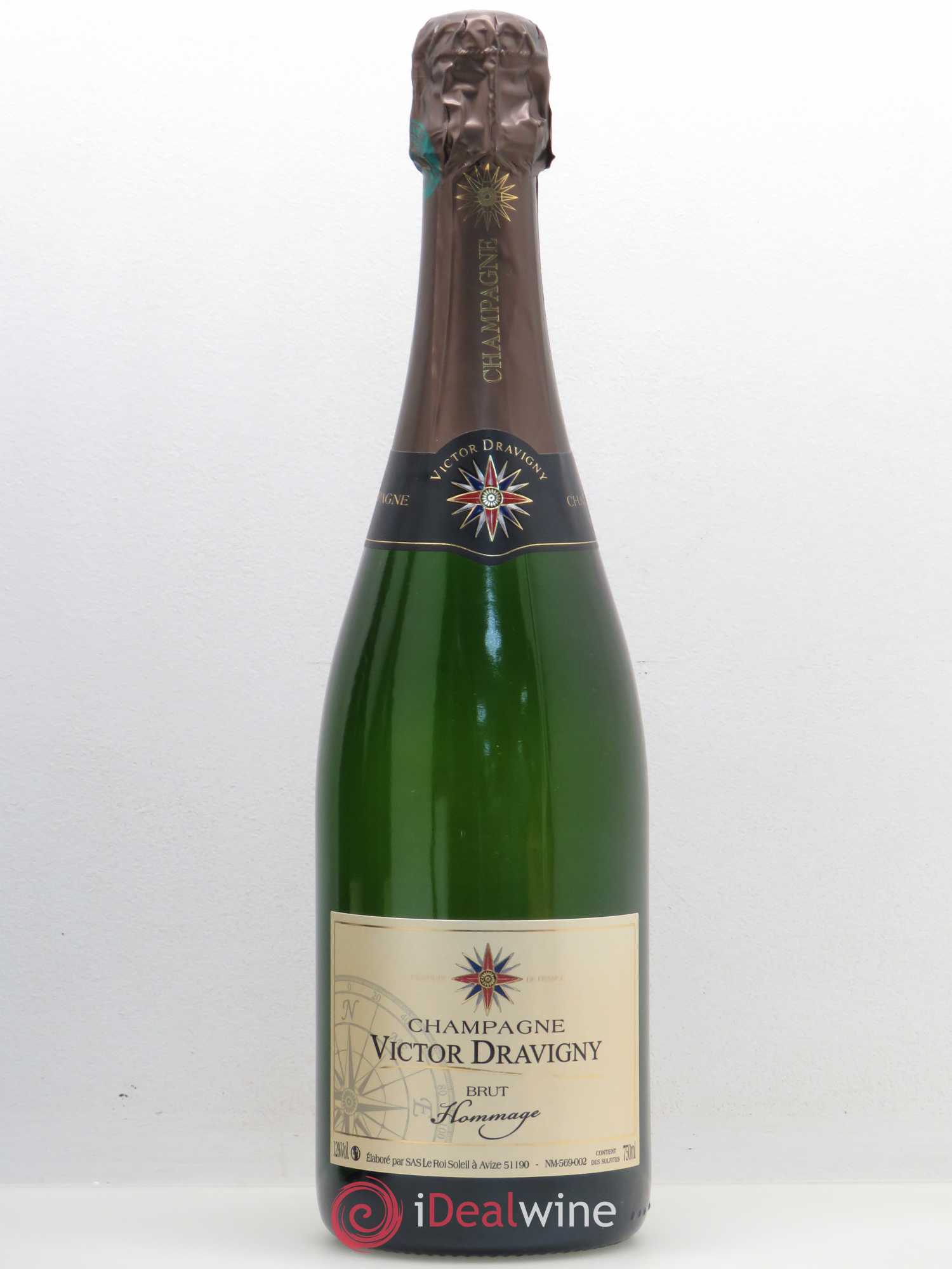 Champagne Victor Dravigny Brut Hommage à V. Dravigny (sans prix de réserve) - Posten von 1 Flasche - 0