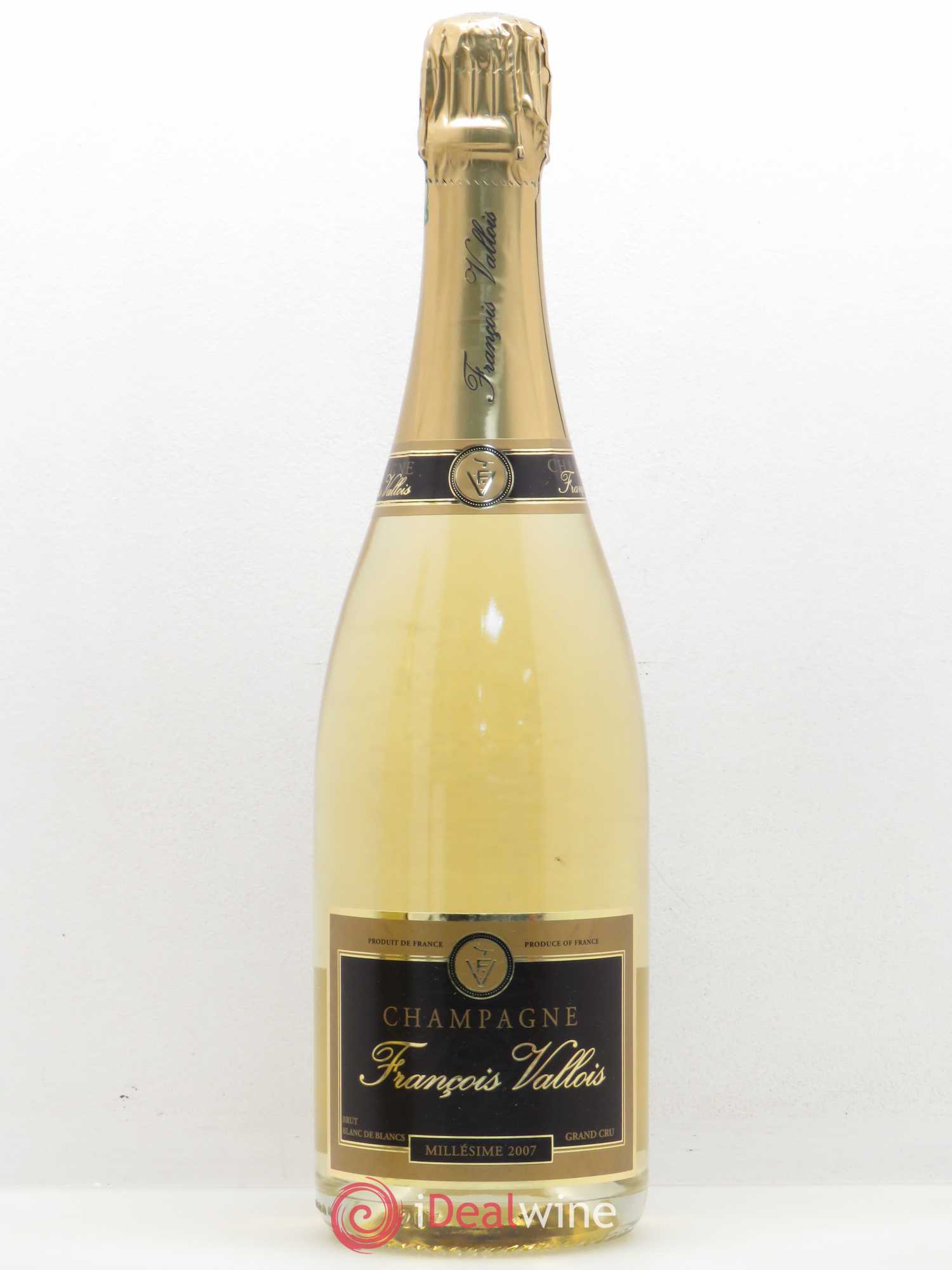 Champagne Grand Cru Blanc de Blancs F. Vallois - Oger 2007 - Posten von 1 Flasche - 0