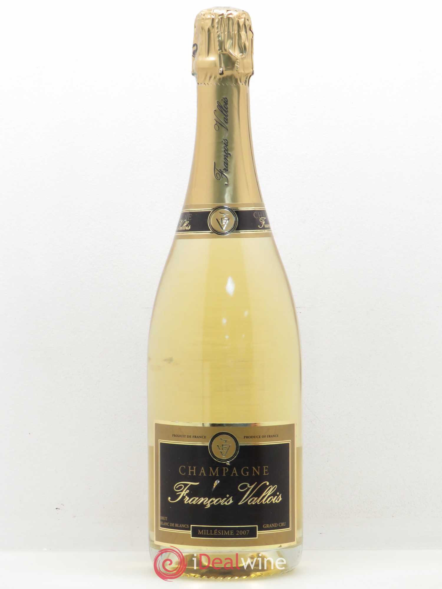 Champagne Grand Cru Blanc de Blancs F. Vallois - Oger 2007 - Posten von 1 Flasche - 0