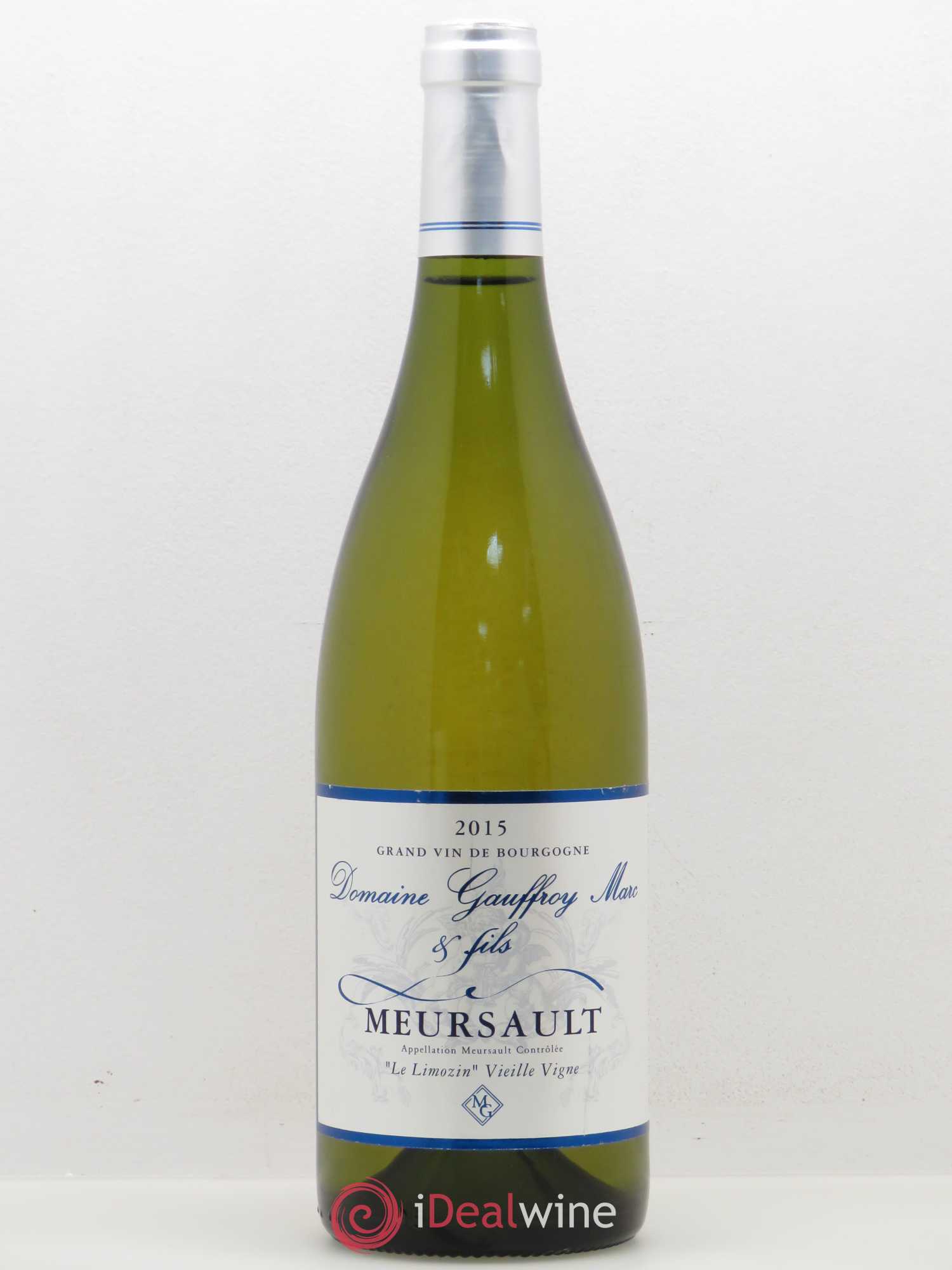 Meursault Le Limozin Vieilles vignes Marc Gauffroy 2015 - Posten von 1 Flasche - 0