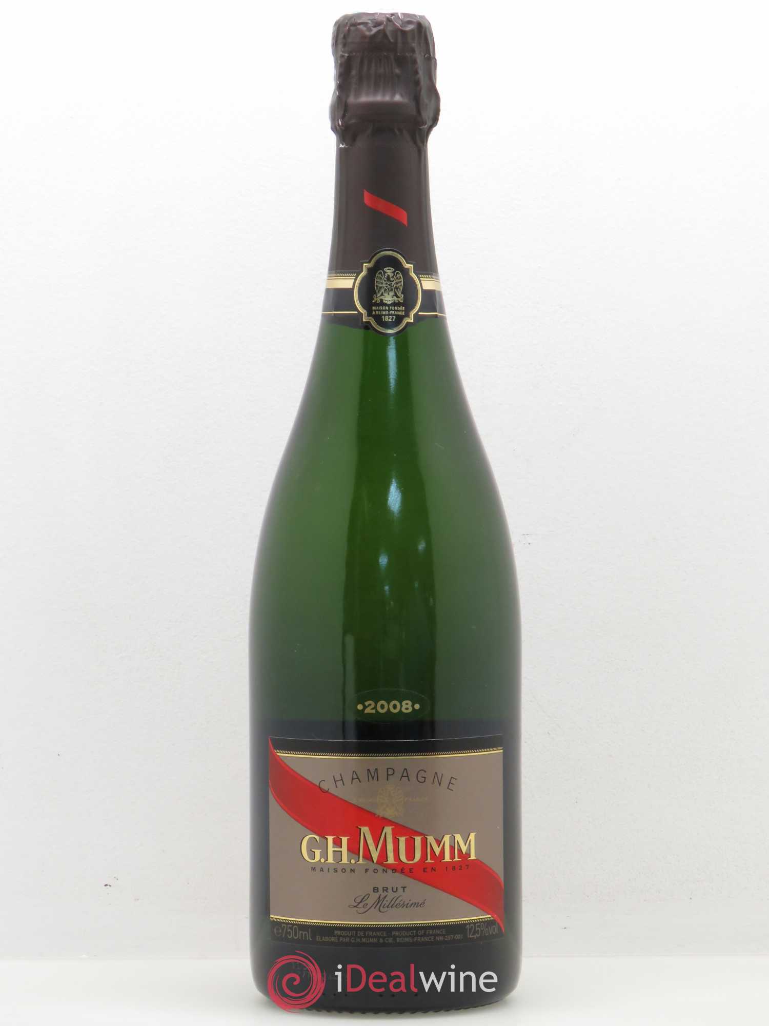 Grand Cordon Mumm 2008 - Lot de 1 bouteille - 0