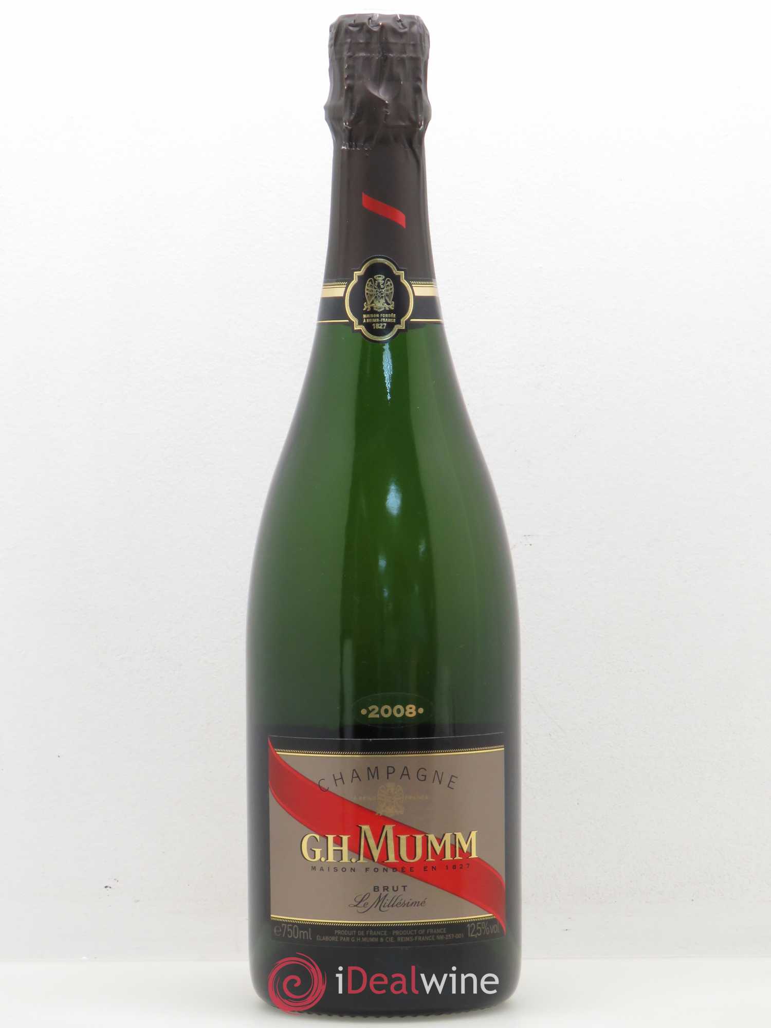 Grand Cordon Mumm 2008 - Lot de 1 bouteille - 0