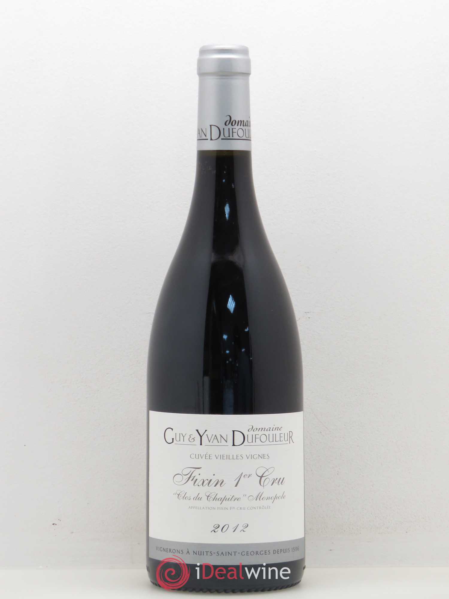 Fixin 1er Cru Clos du Chapitre Dufouleur 2012 - Posten von 1 Flasche - 0
