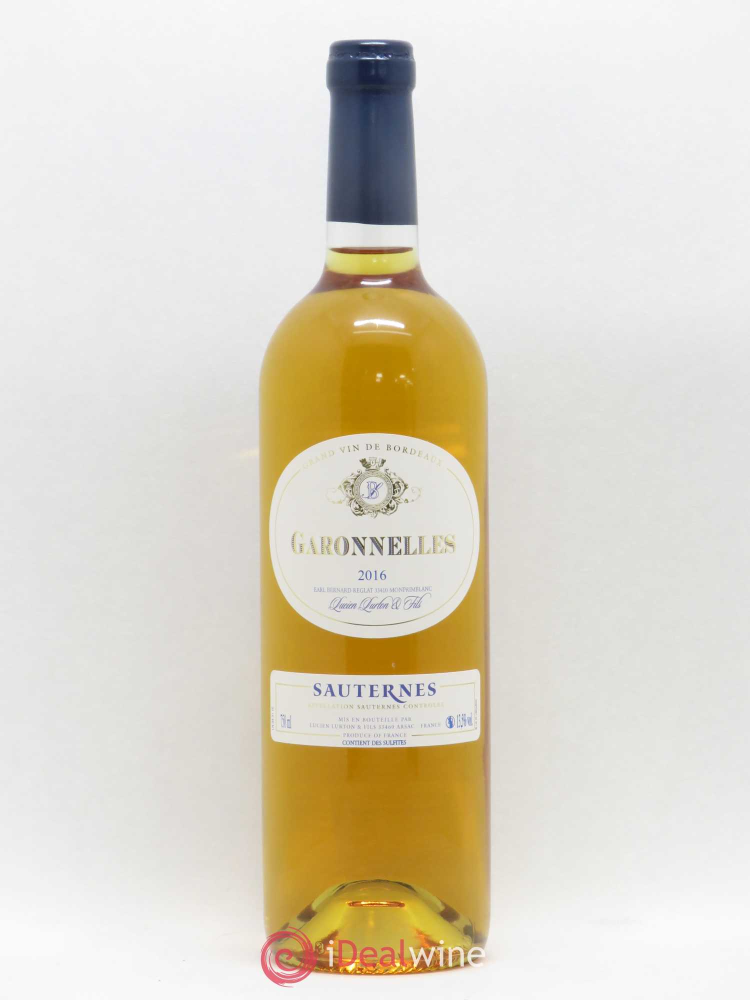 Sauternes Les Garonnelles (sans prix de réserve) 2016 - Posten von 1 Flasche - 0