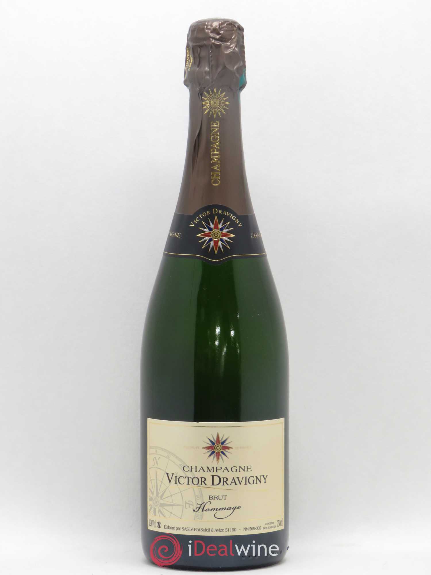 Champagne Hommage Victor Dravigny (sans prix de réserve) - Posten von 1 Flasche - 0