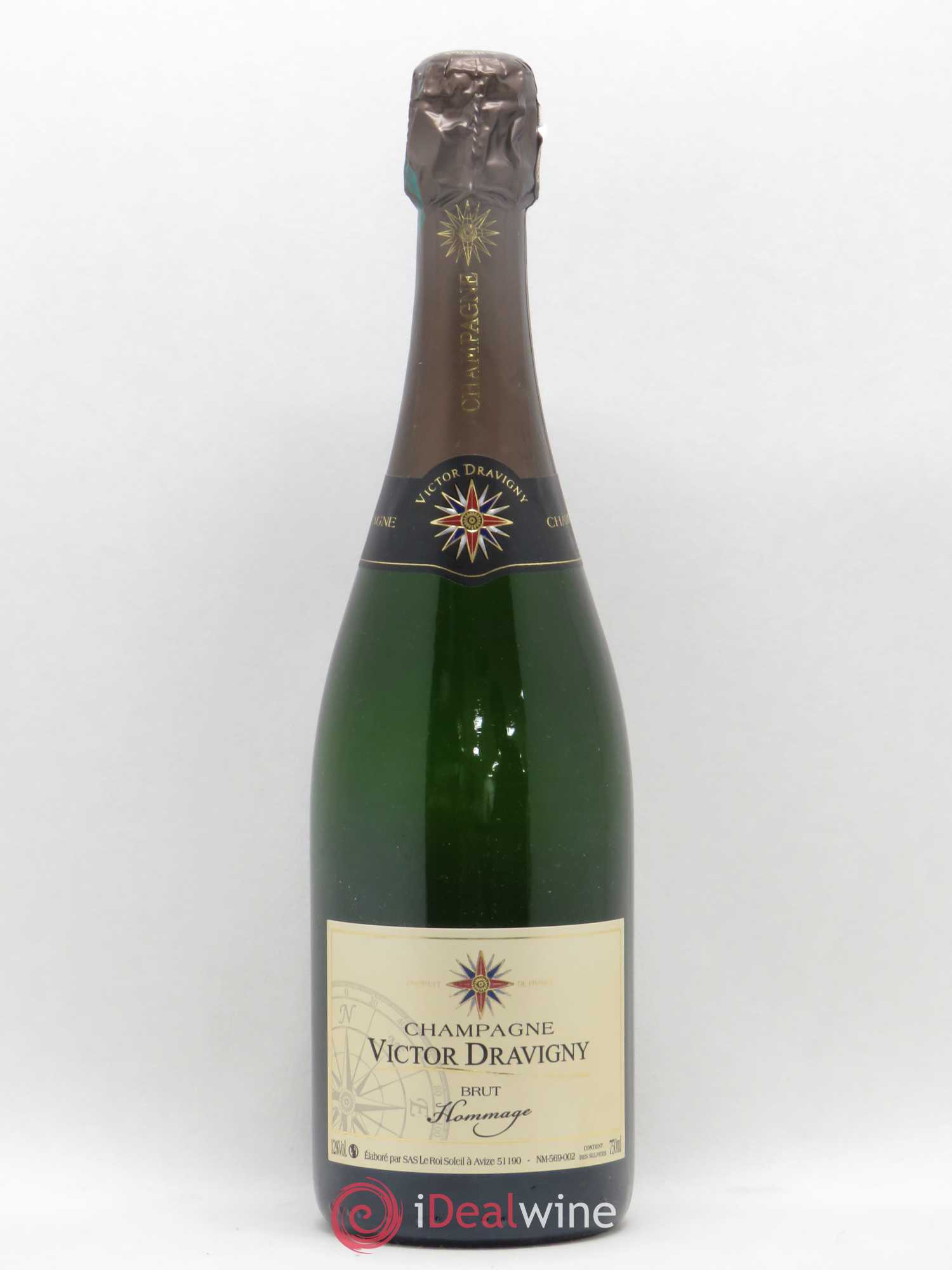 Champagne Hommage Victor Dravigny (sans prix de réserve) - Posten von 1 Flasche - 0