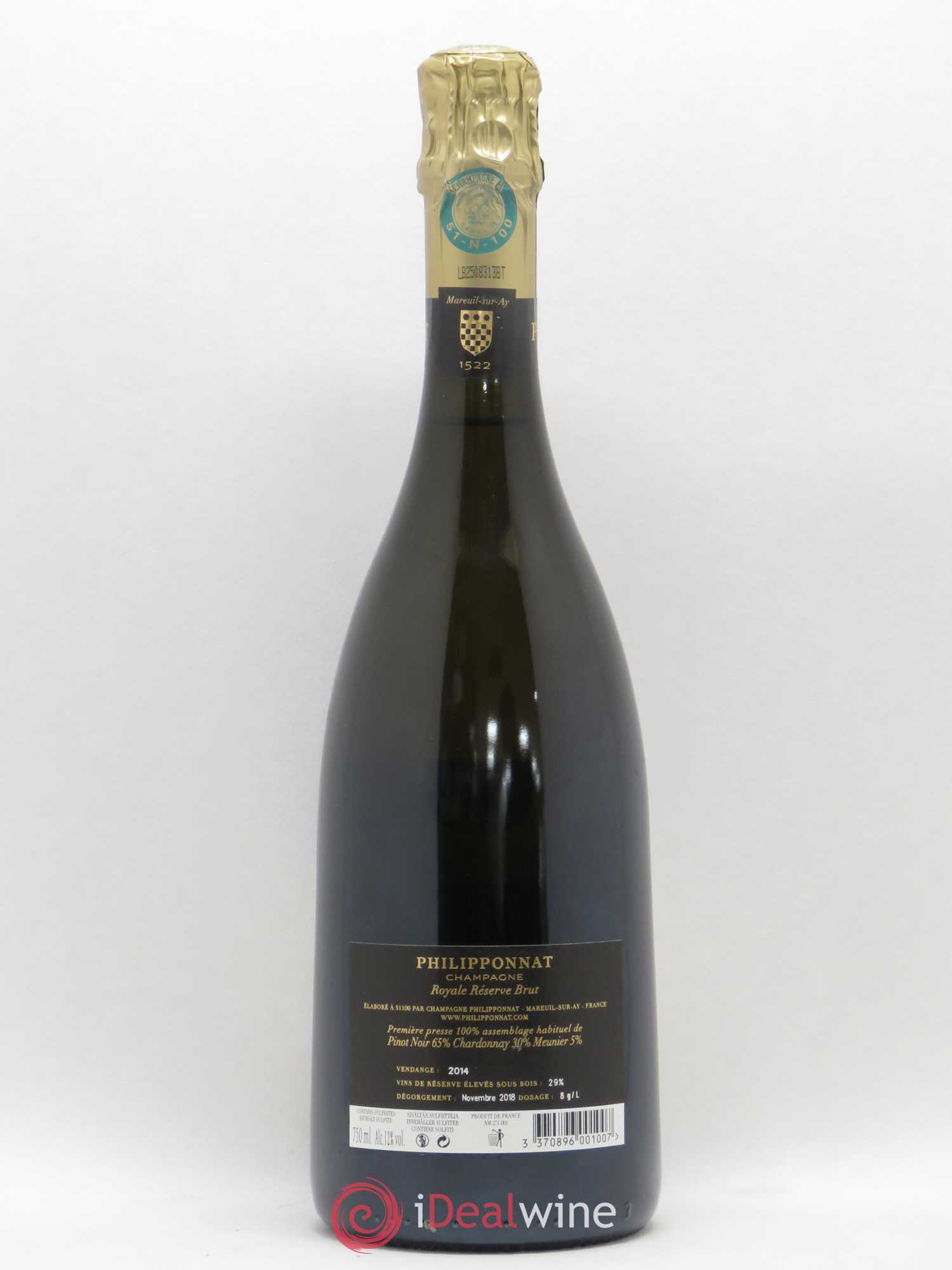 Royale Réserve Brut Philipponnat - Lot de 1 bouteille - 1