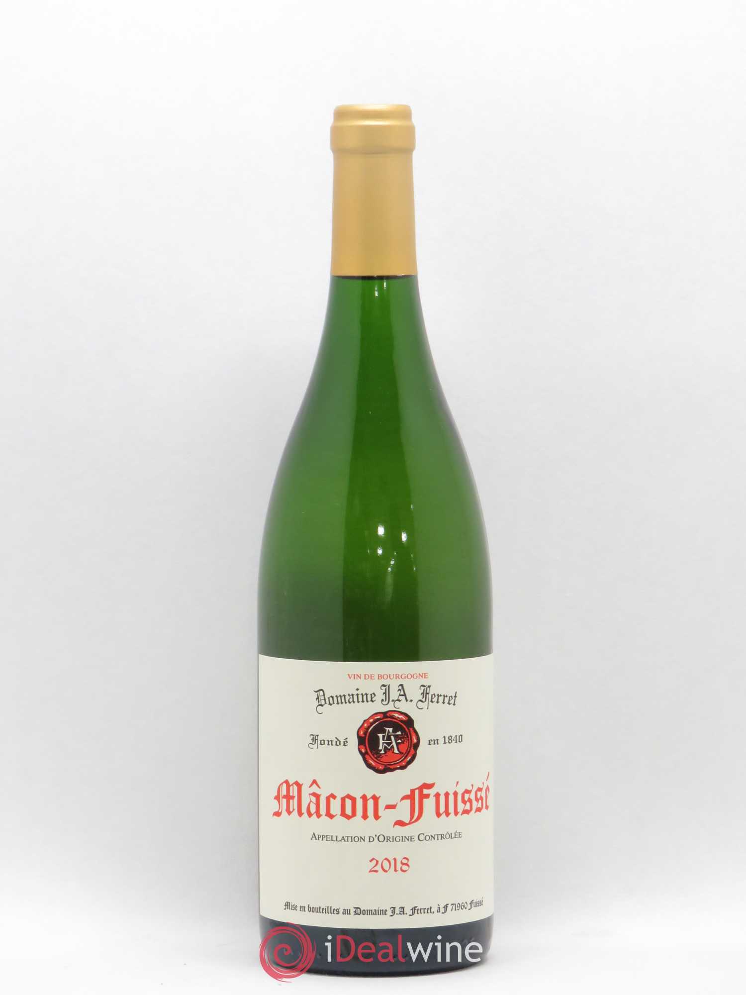 Mâcon-Fuissé J.A. Ferret (Domaine) 2018 - Lot de 1 bouteille - 0
