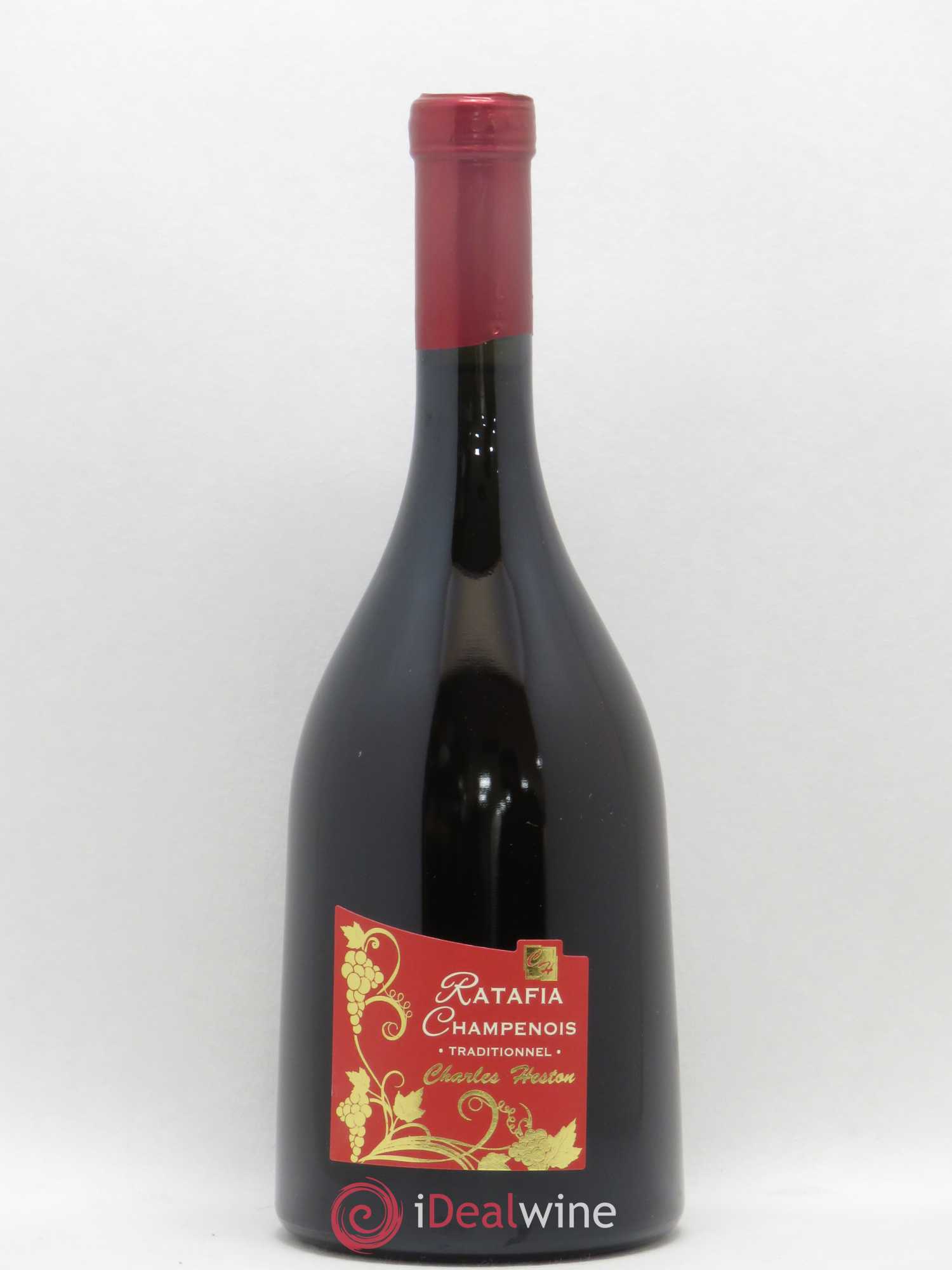 Alcools divers Ratafia de Champagne Meunier Charles Heston traditionnel (sans prix de réserve) - Posten von 1 Flasche - 0