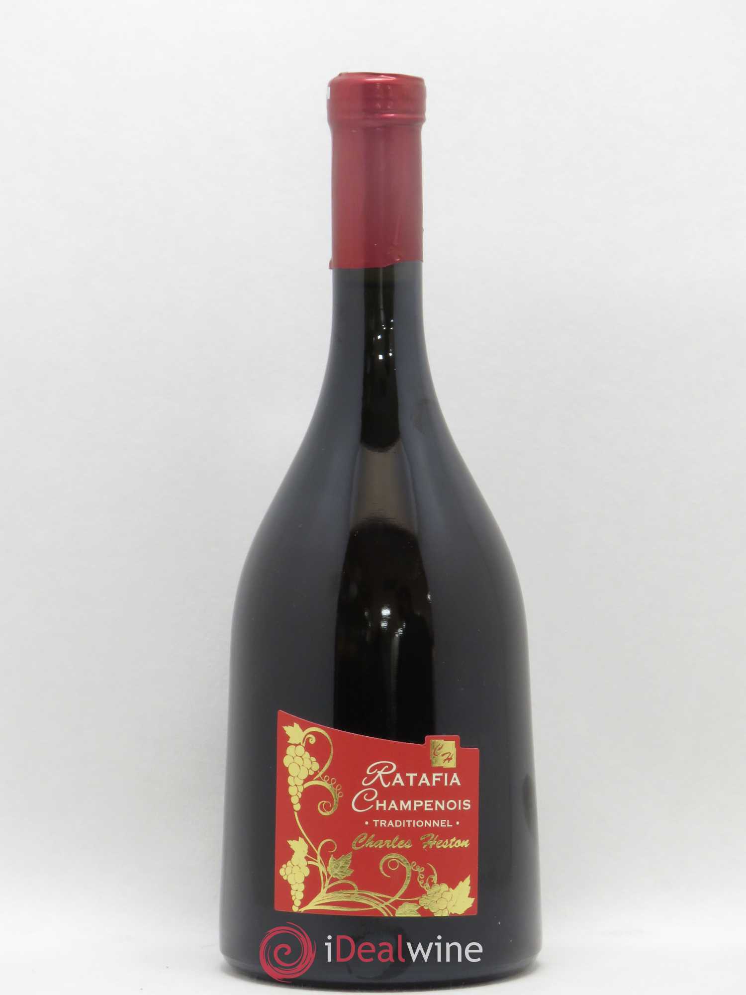 Alcools divers Ratafia de Champagne Meunier Charles Heston traditionnel (sans prix de réserve) - Posten von 1 Flasche - 0