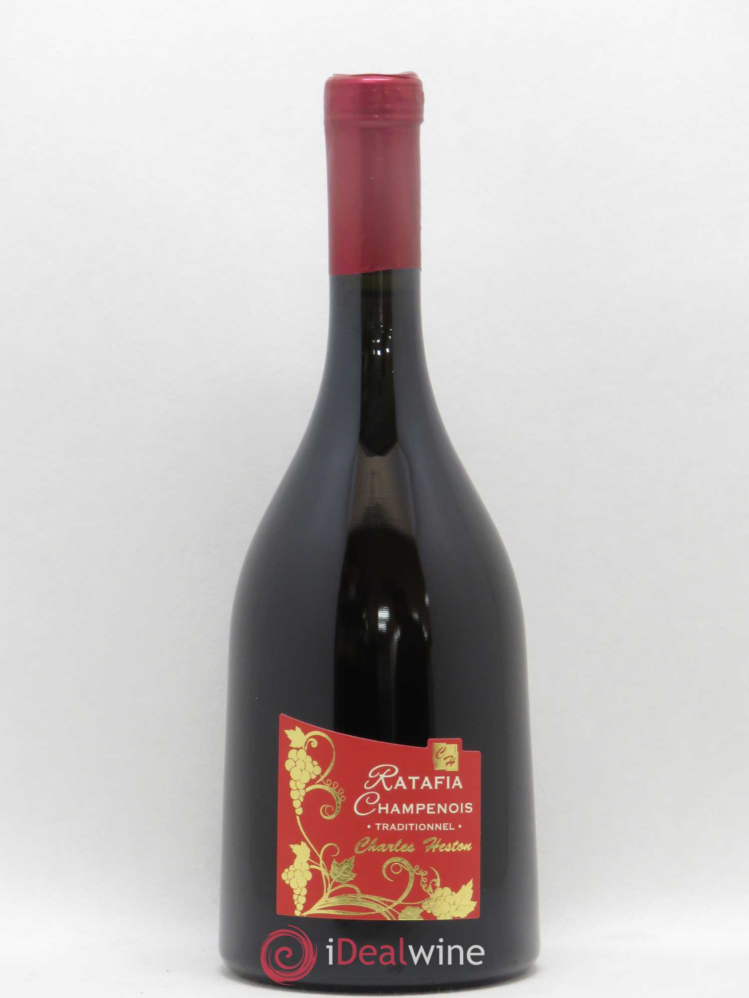 Alcools divers Ratafia de Champagne Meunier Charles Heston traditionnel (sans prix de réserve) - Posten von 1 Flasche - 0