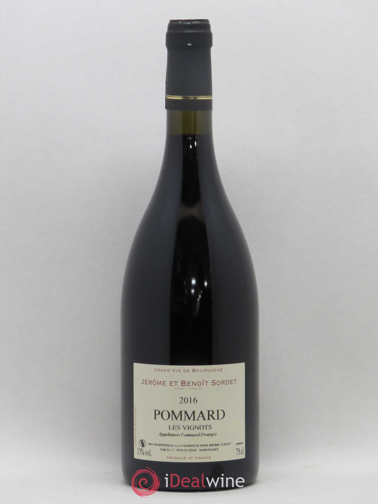 Pommard Les Vignots Sordet (sans prix de réserve) 2016 - Posten von 1 Flasche - 0