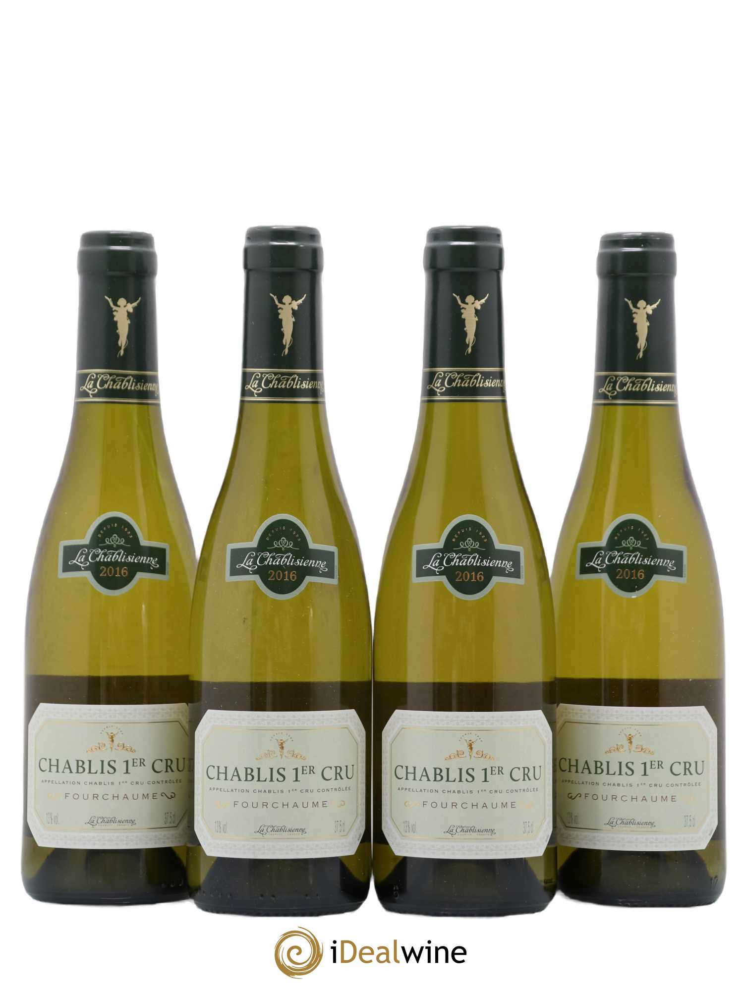 Chablis 1er Cru Fourchaume La Chablisienne 2016 - Posten von 4 Demi-Flaschen - 0