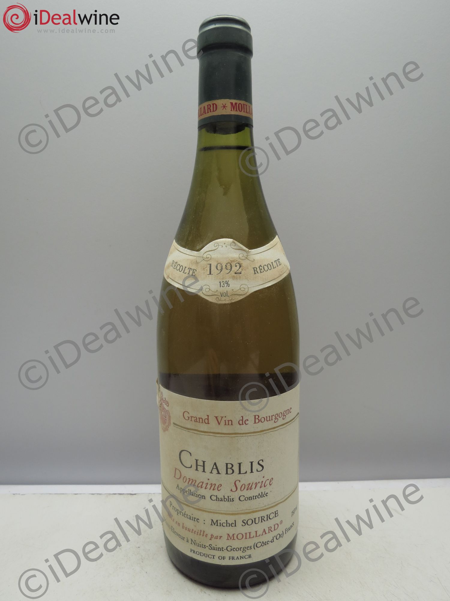 Chablis Domaine Sourice 1992 - Posten von 1 Flasche - 0