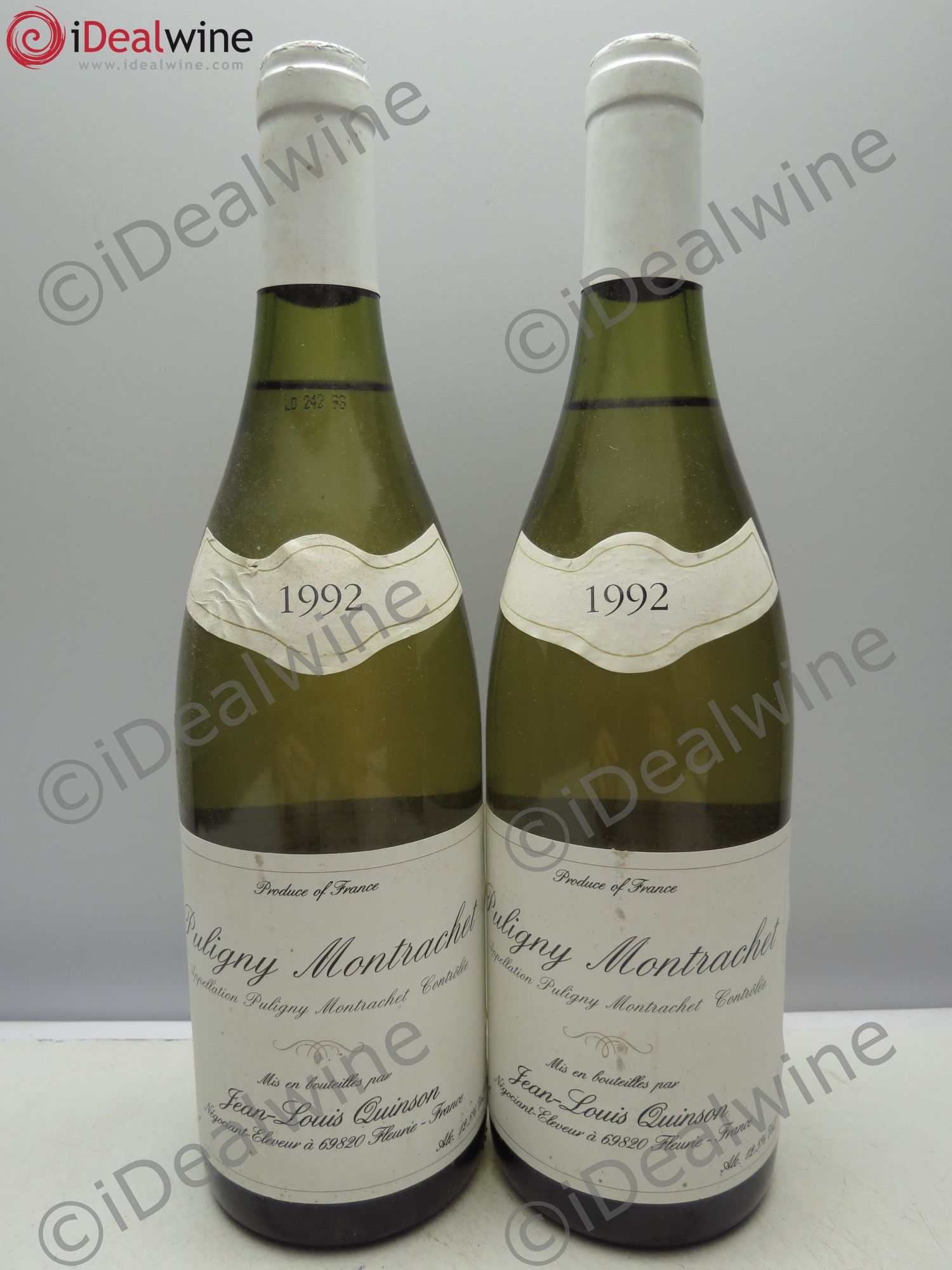 Puligny-Montrachet Quinson 1992 - Posten von 2 Flaschen - 0