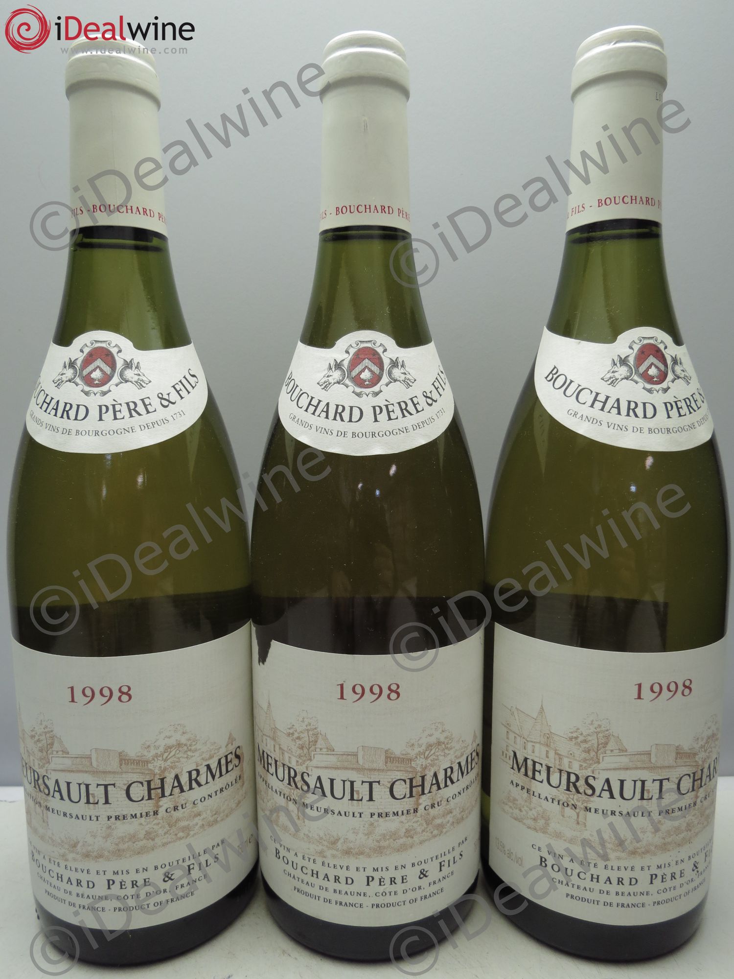 Meursault 1er Cru 1998 - Lot de 3 bouteilles - 0