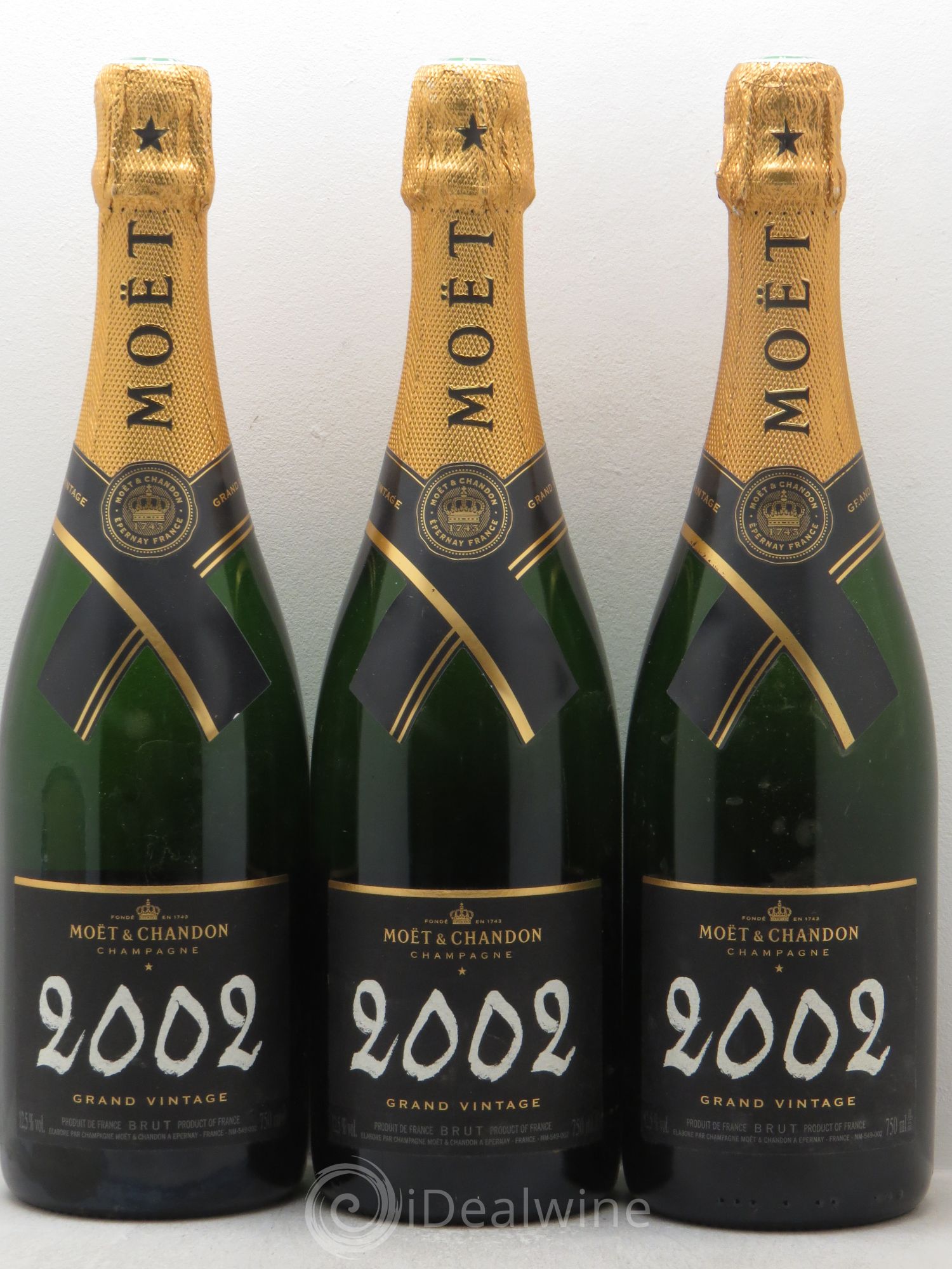 Grand Vintage Moët et Chandon 2002 - Lot de 3 bouteilles - 0
