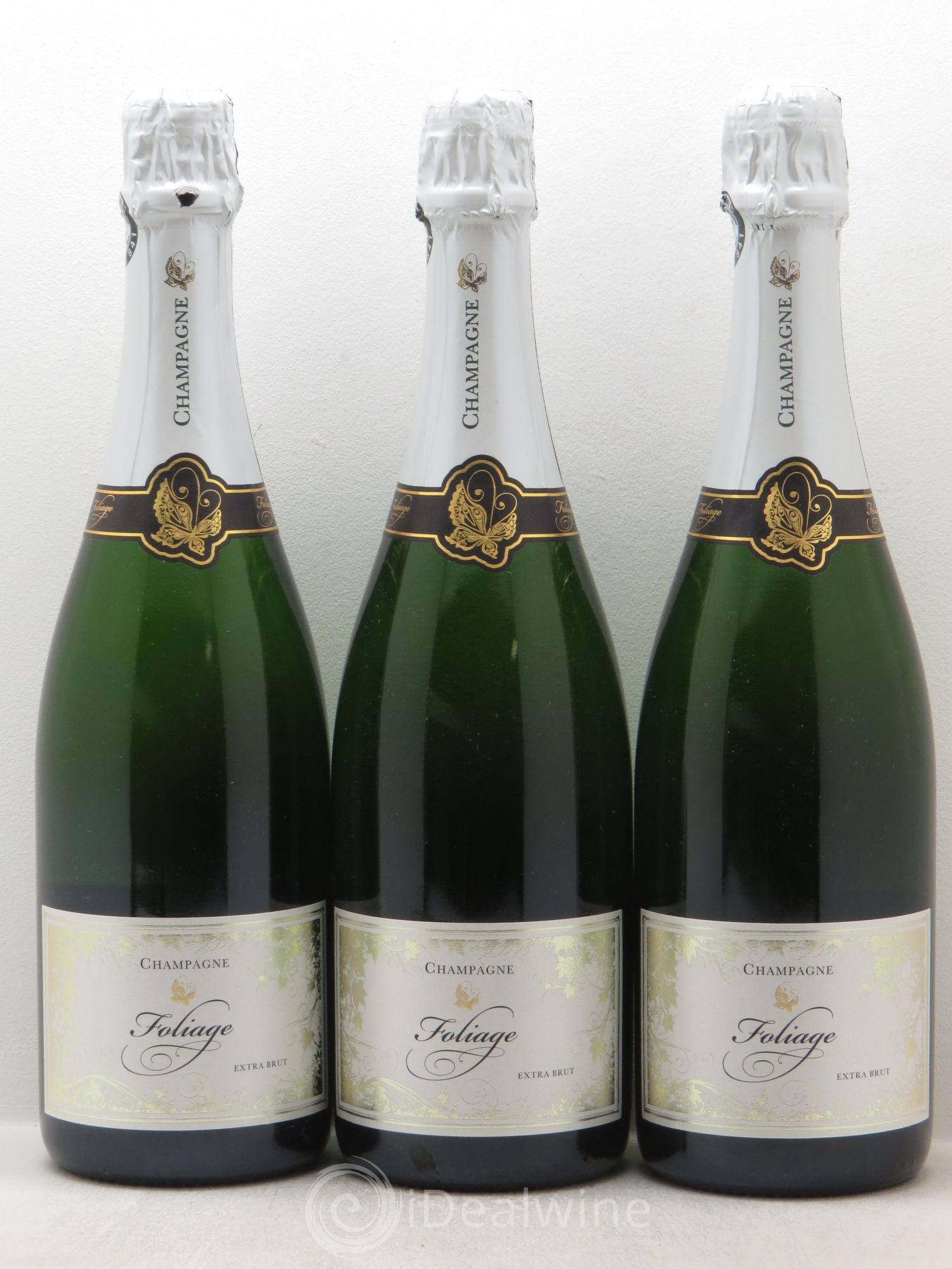 Champagne Foliage Extra Brut - Posten von 3 Flaschen - 0