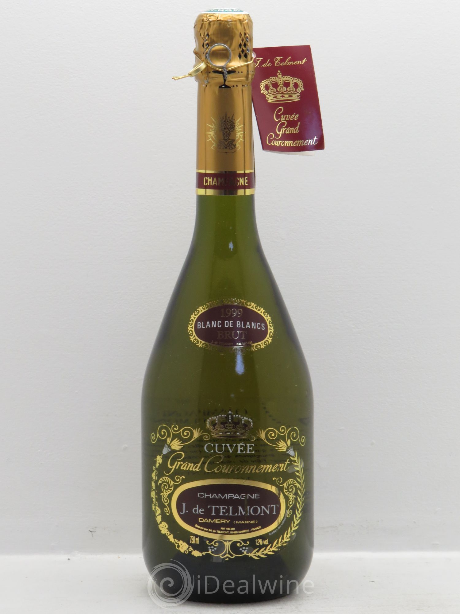 Blanc de Blancs Brut J. de Telmont Cuvée Grand Couronnement Damery 1999 - Lot de 1 bouteille - 0