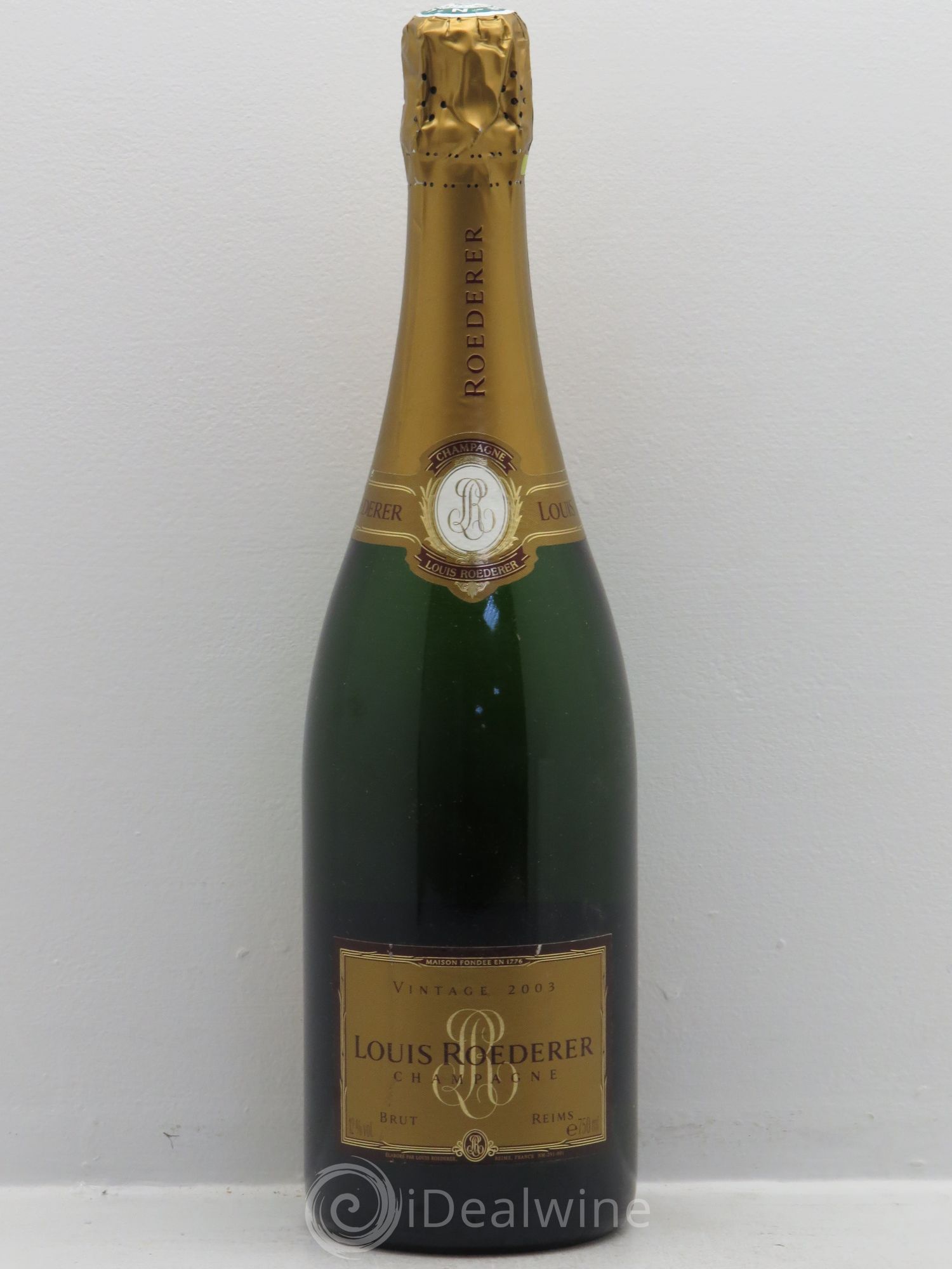 Millésimé Brut Louis Roederer Vintage - Reims 2003 - Lot de 1 bouteille - 0