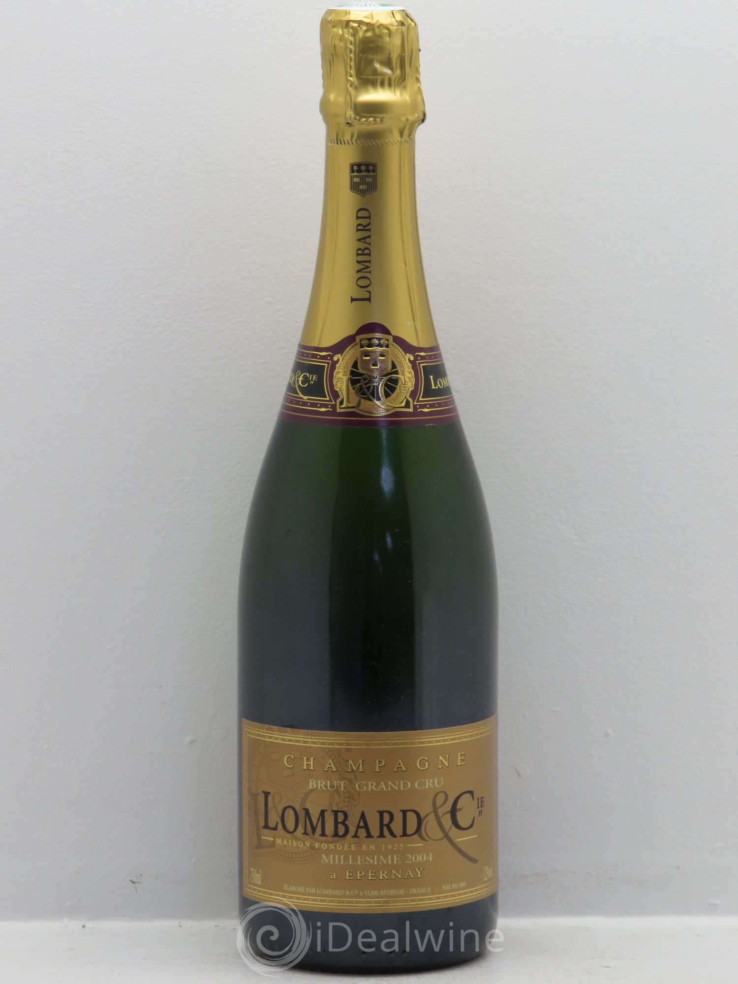 Champagne Lombart - Vintage Epernay 2004 - Posten von 1 Flasche - 0