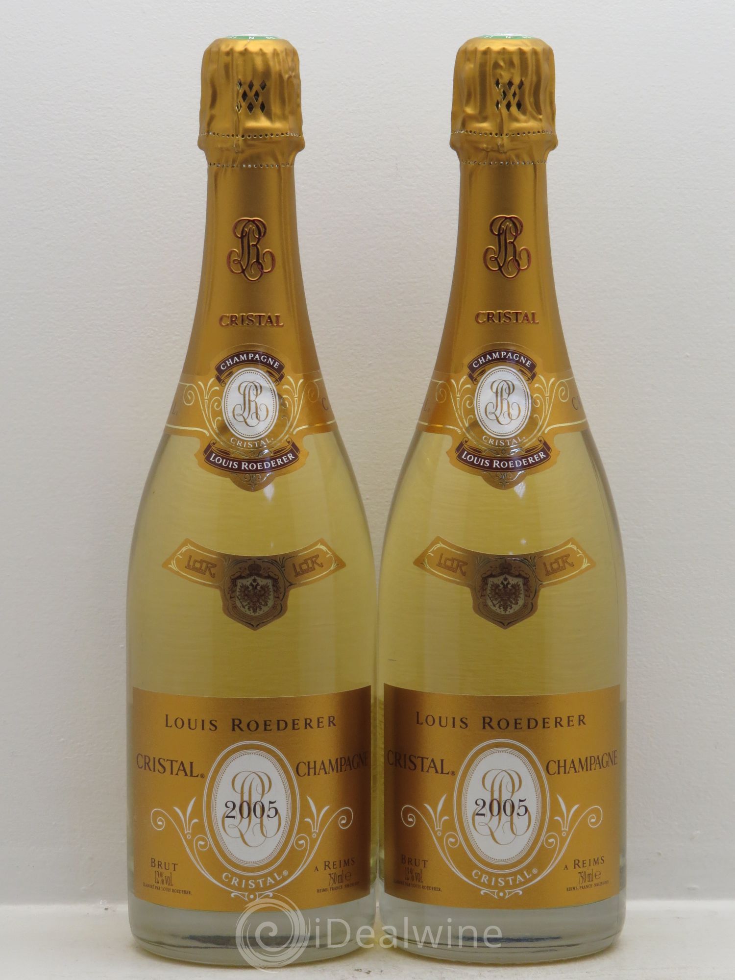 Cristal Louis Roederer Reims 2005 - Lot de 2 bouteilles - 0